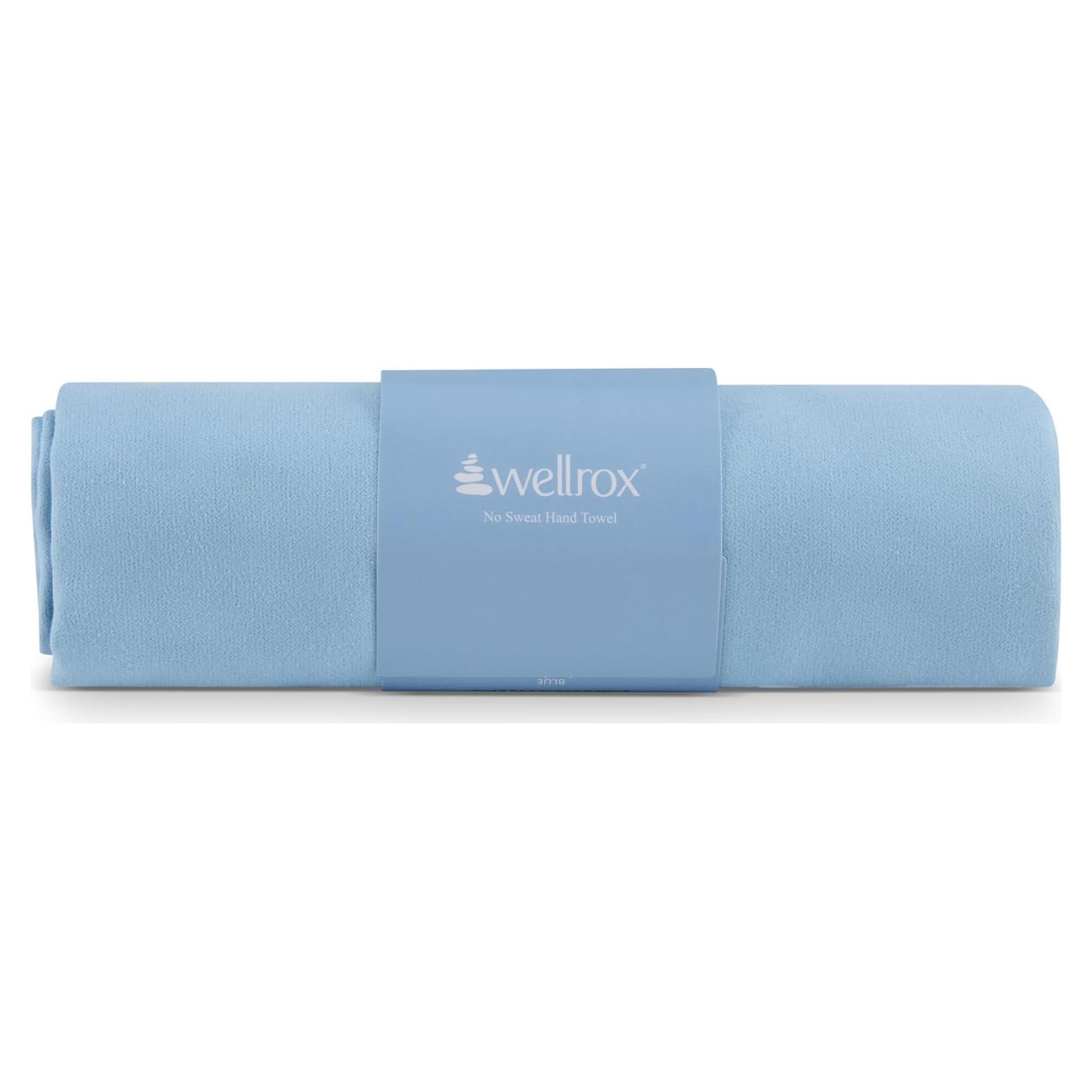 Toalla de Mano de Microfibra WellRox - Antideslizante, Secado Rápido, 67x41 cm, Azul