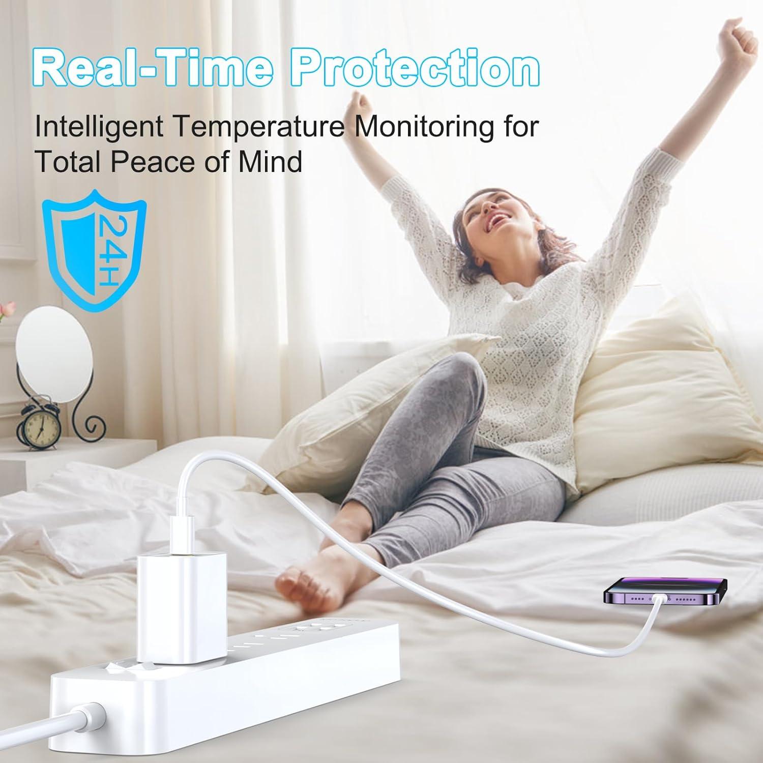 Cargador USB-C 25W iGENJUN Rápido 2-Pack Blanco