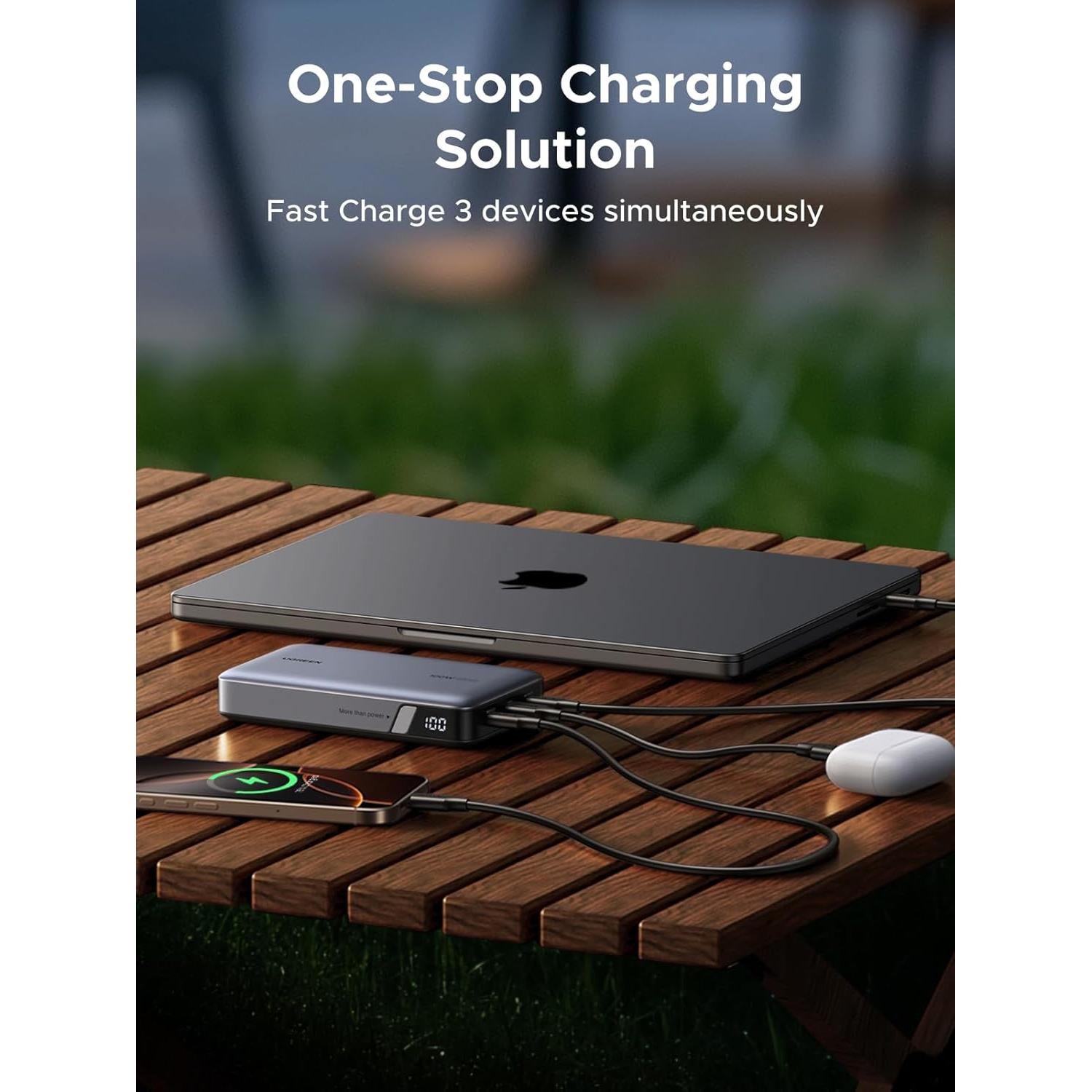 Banco de Energía UGREEN 20000mAh 100W Cargador Portátil USB-C