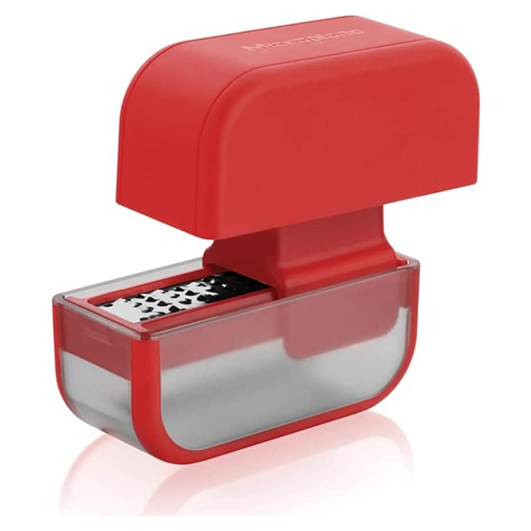 Picador de Ajo Microplane Rojo - Acero Inoxidable 130g
