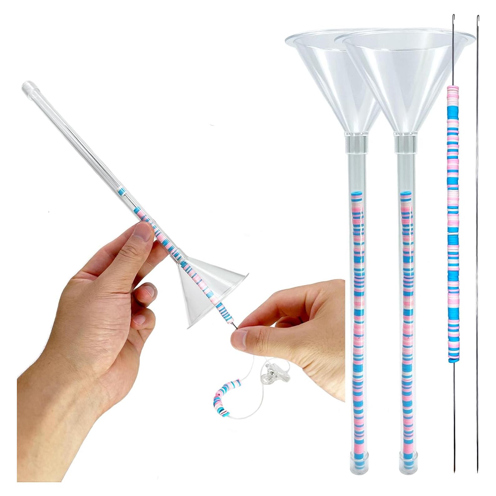 Kit de Beading Xmada - 2 Embudos y Agujas para Joyería