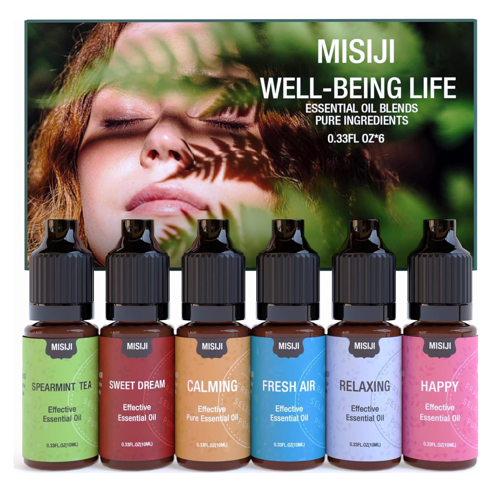 Set de Aceites Esenciales MISIJI 6x10ml para Difusores