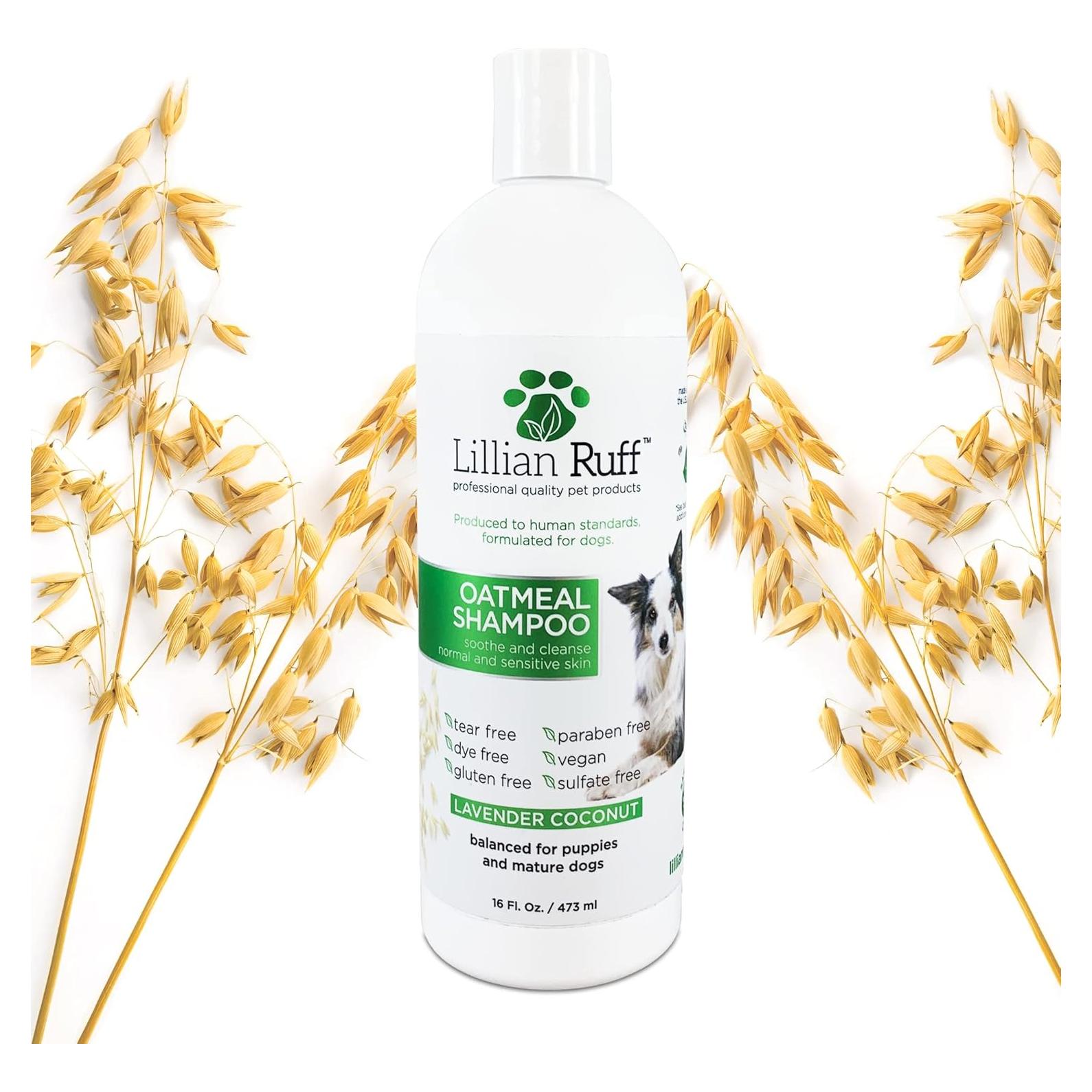 Champú Calmante de Avena Lillian Ruff 473ml para Piel Seca