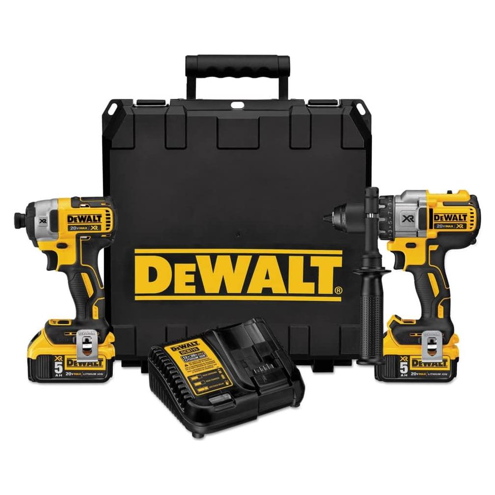 DEWALT Kit Taladro Percusión y Destornillador 20V DCK299P2
