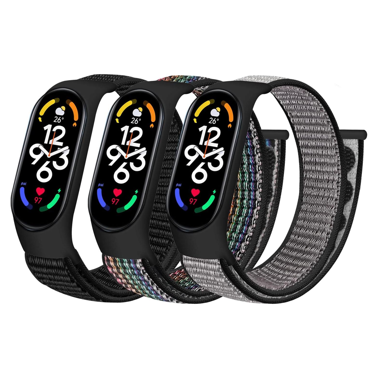 Correa de Nylon WNIPH para Xiaomi Mi Band 7/6/5/4/3 Ajustable