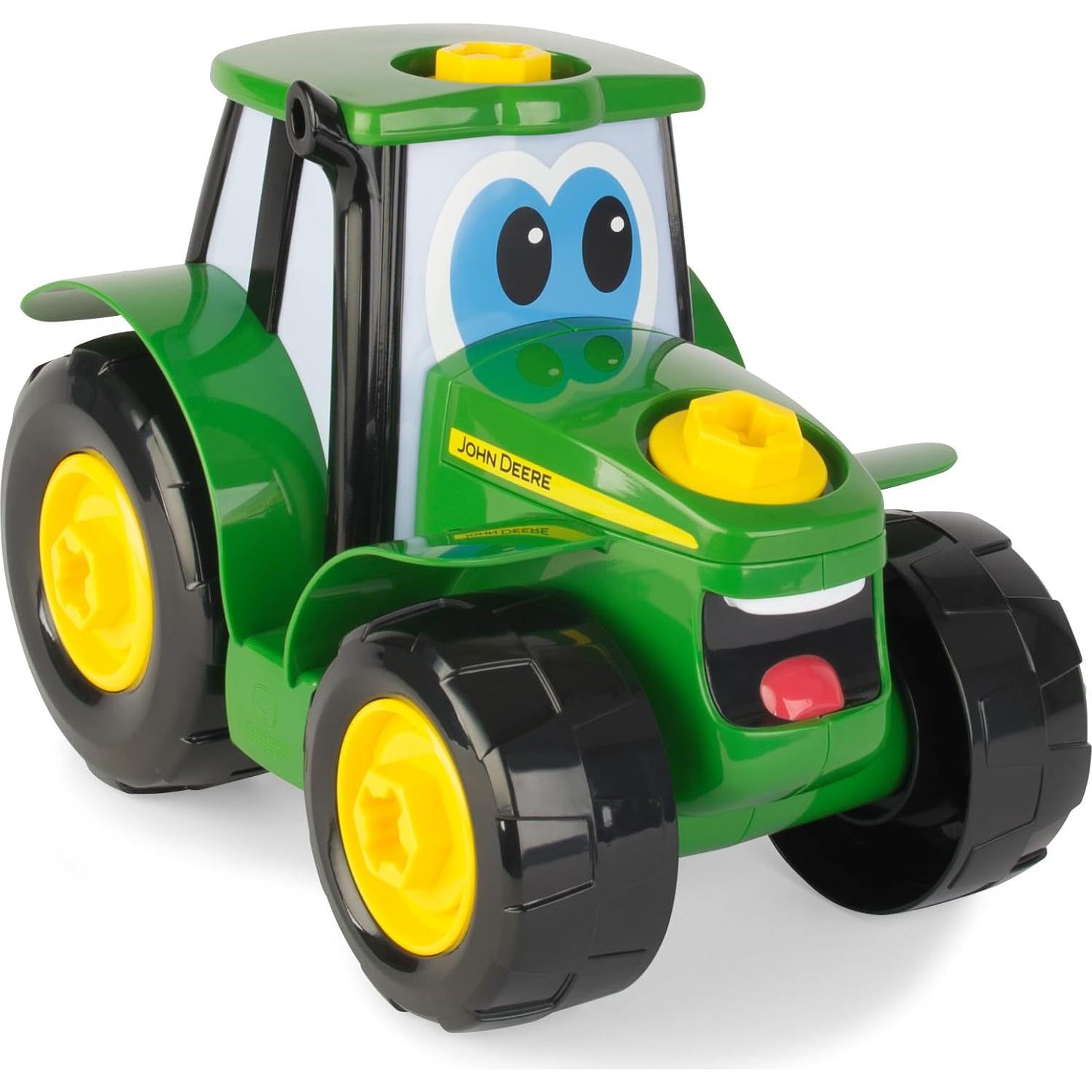 Juguete de Construcción John Deere Tractor Johnny 16 Piezas