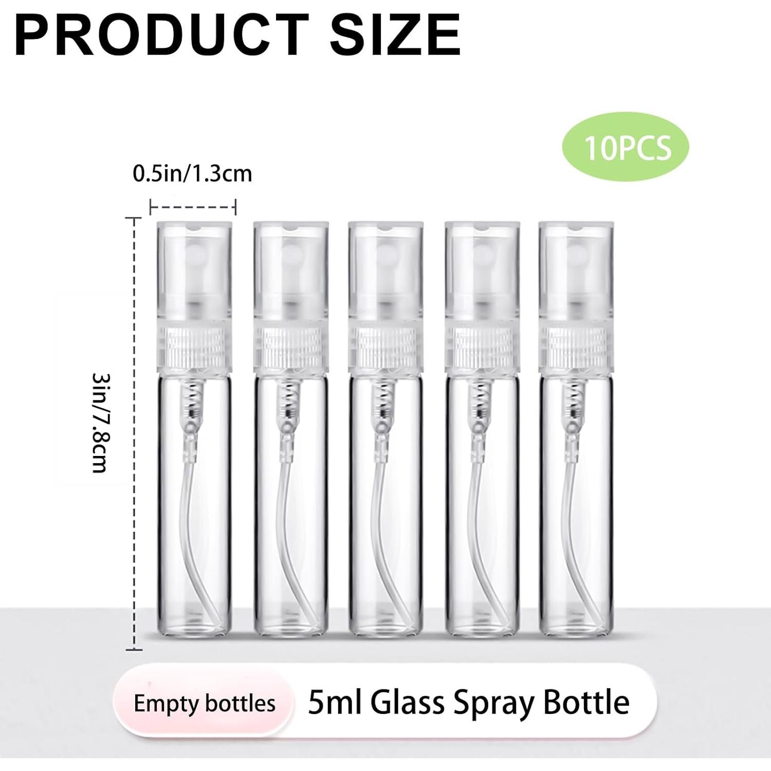 Botellas de Spray Mini Rellenables AxiyanX 5ml - 10 Pcs
