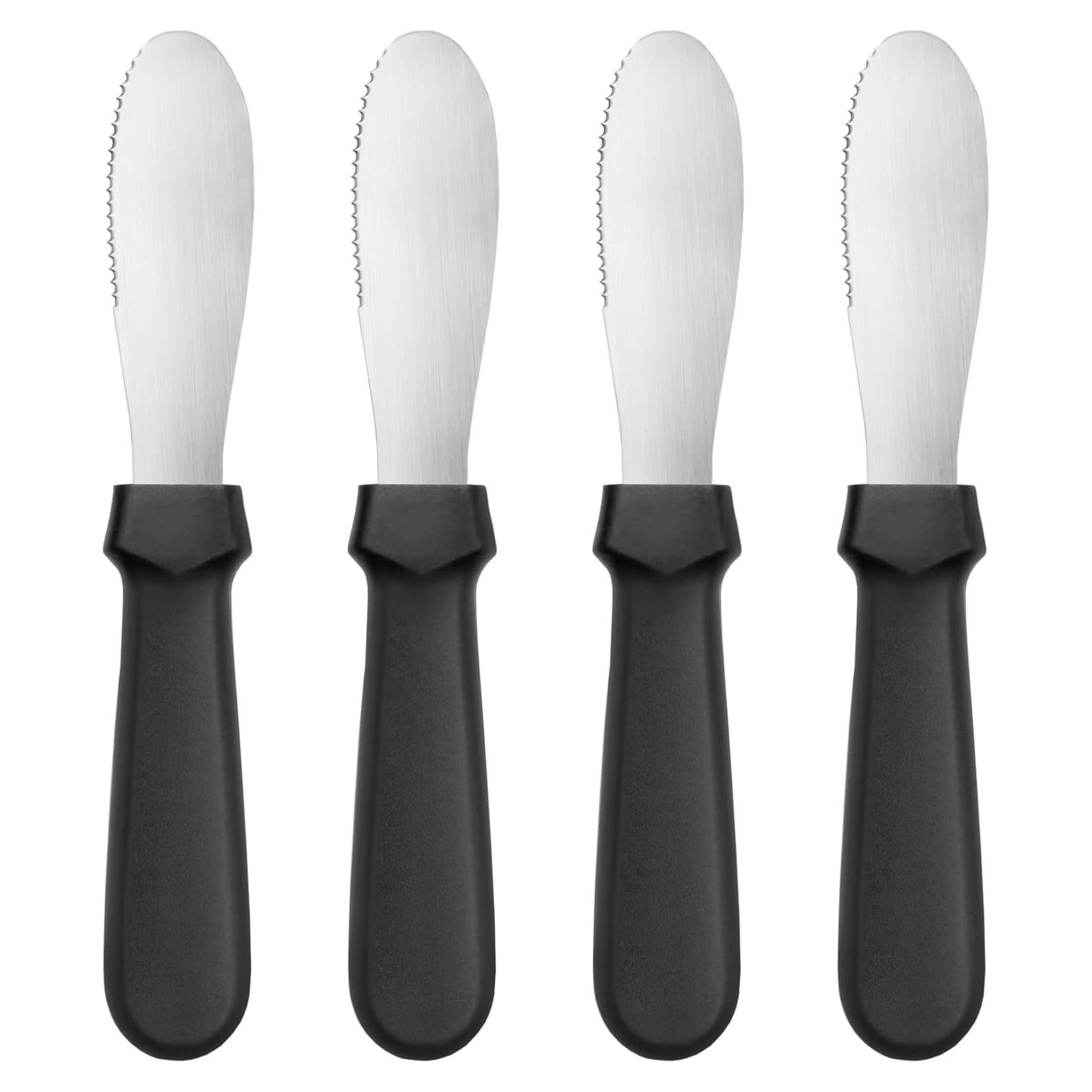 Set de 4 Espátulas de Mantequilla New Star 22.23 cm Acero Inoxidable