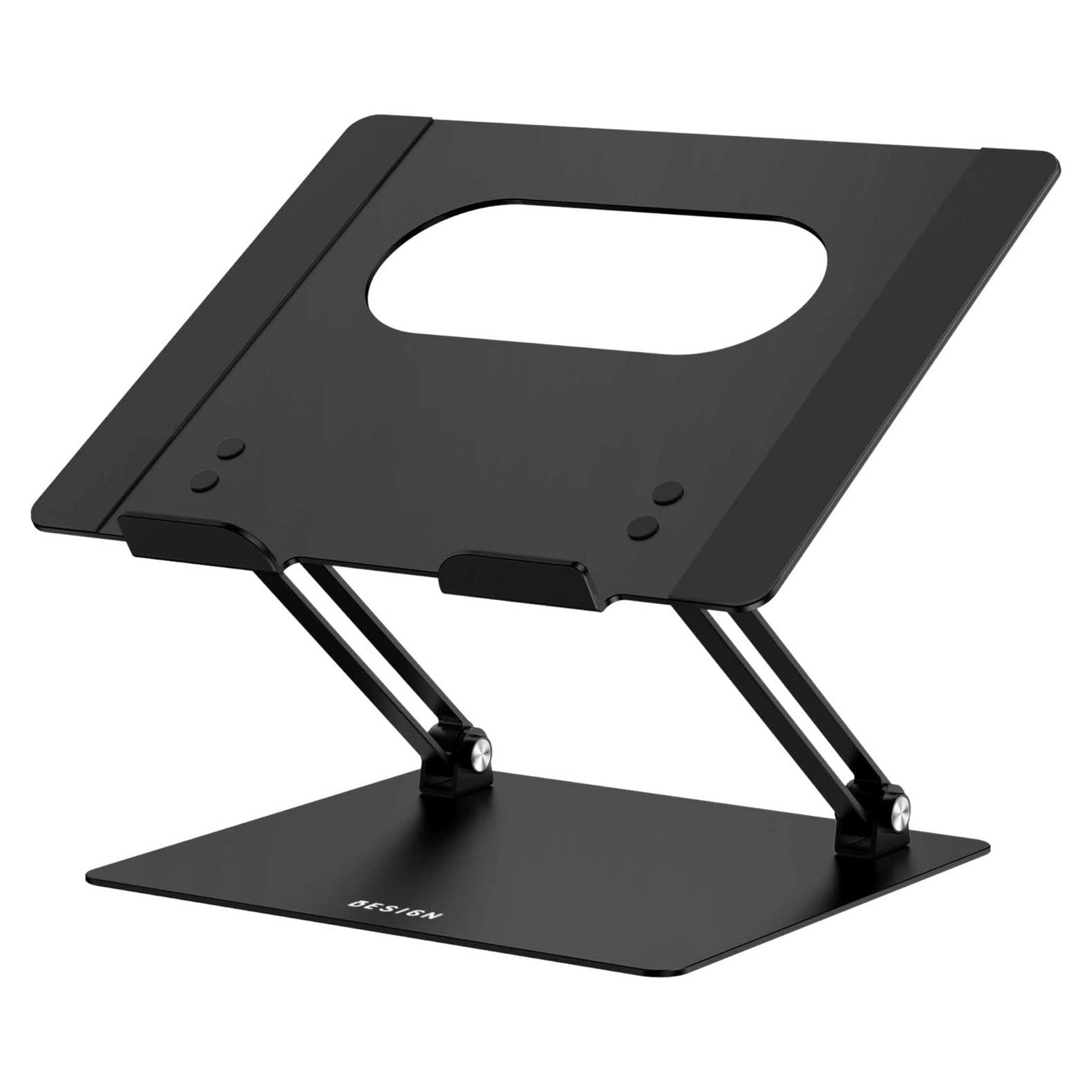 Soporte de Laptop Ajustable BESIGN LS10 de Aluminio Negro 10-14"