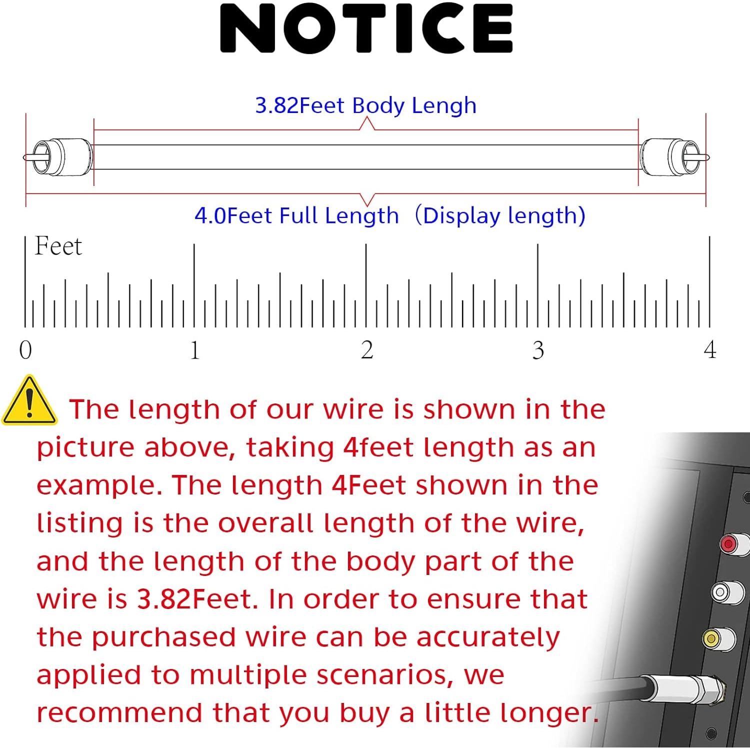 Cable Coaxial GTOTd 1.5 Pies RG6 Hembra a Hembra 75 Ohm Negro