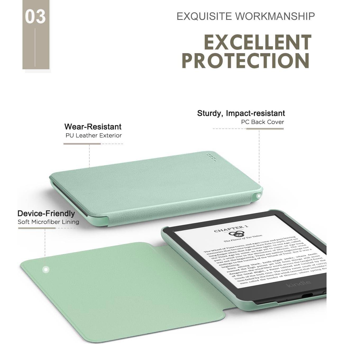 Funda MoKo para Kindle 11ª Gen 2024/2022 Verde Agave