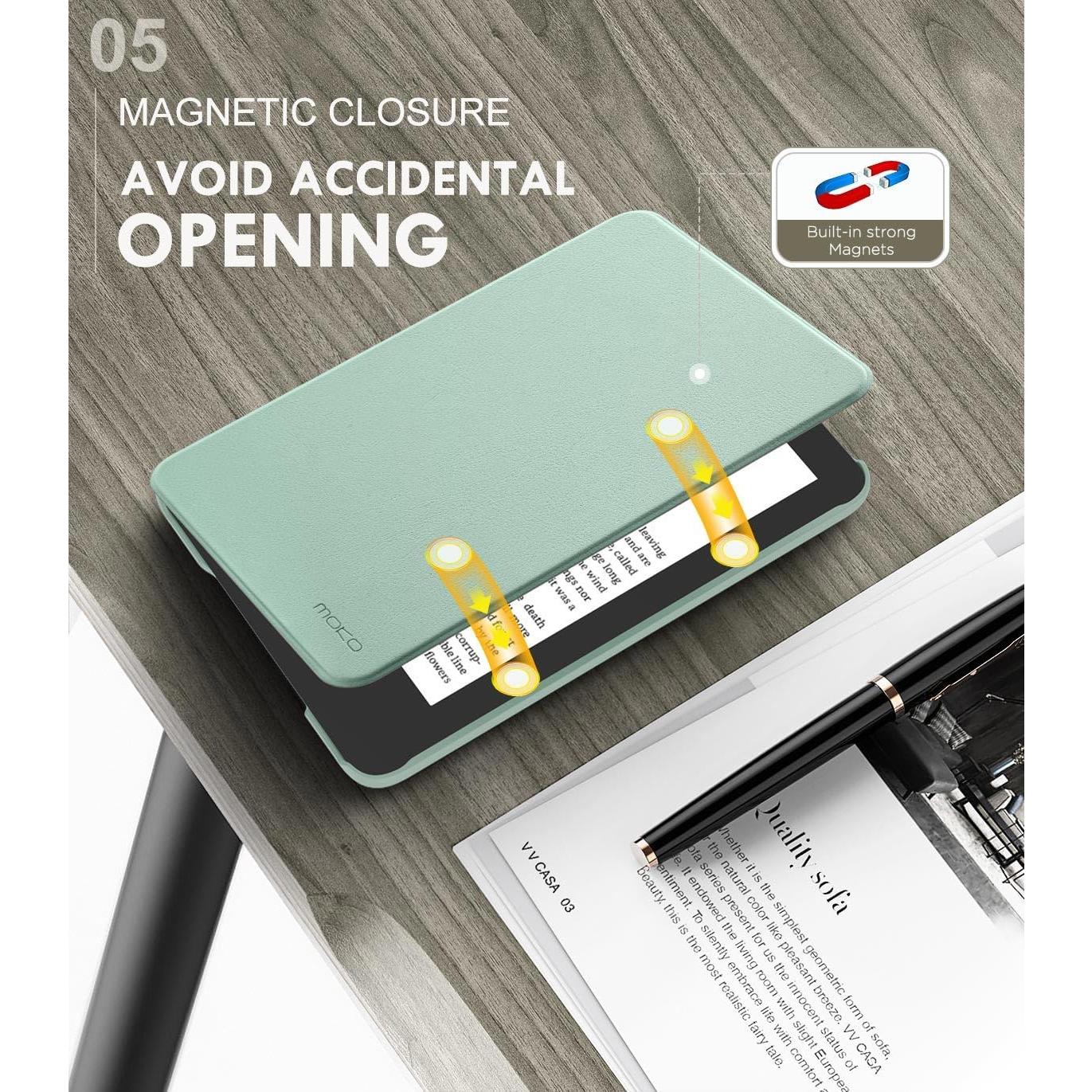 Funda MoKo para Kindle 11ª Gen 2024/2022 Verde Agave