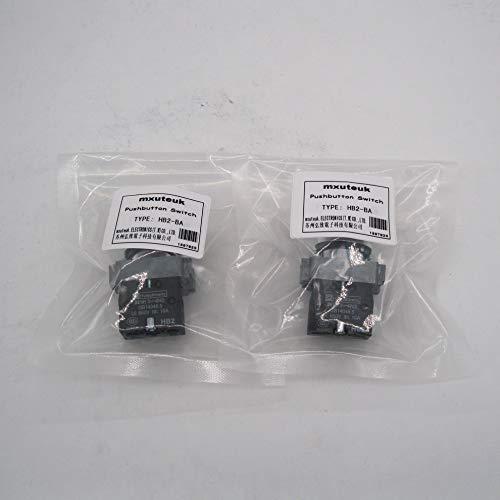 Interruptor de Botón Momentáneo SPST mxuteuk 22mm 660V 10A