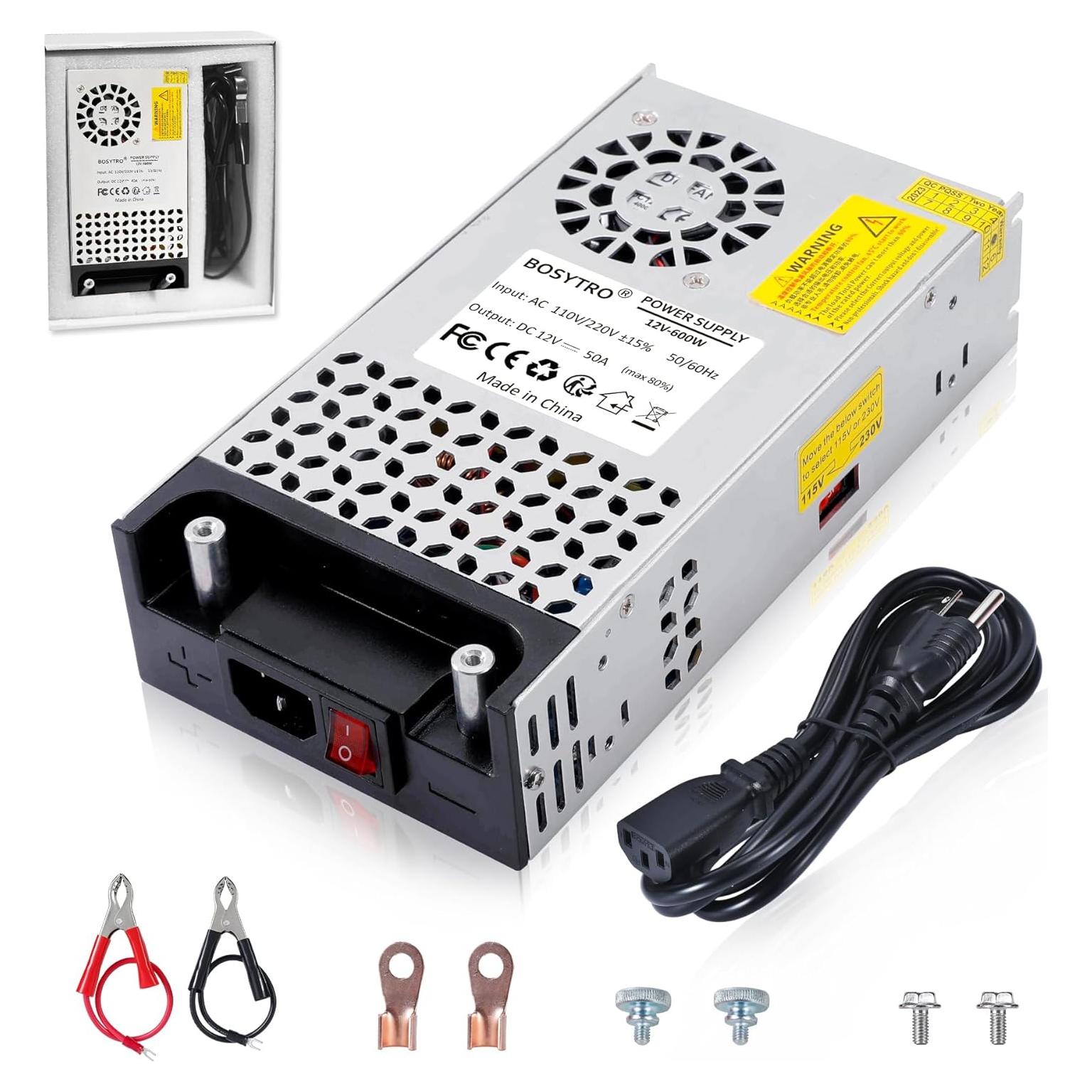 Convertidor AC a DC 12V 600W BOSYTRO - Fuente de Poder