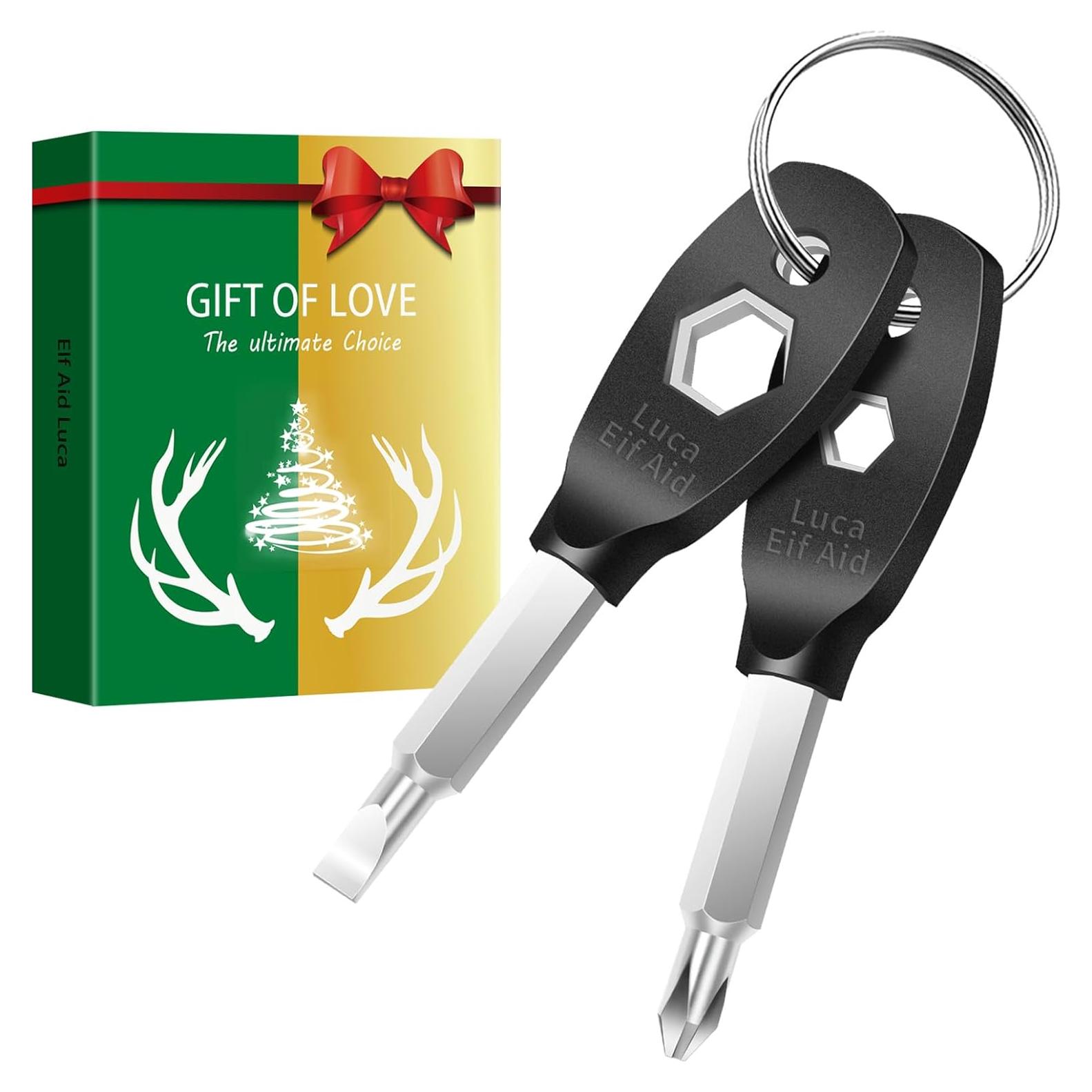 Llavero Destornillador Multitool Luca Elf Aid 4 en 1 Plata