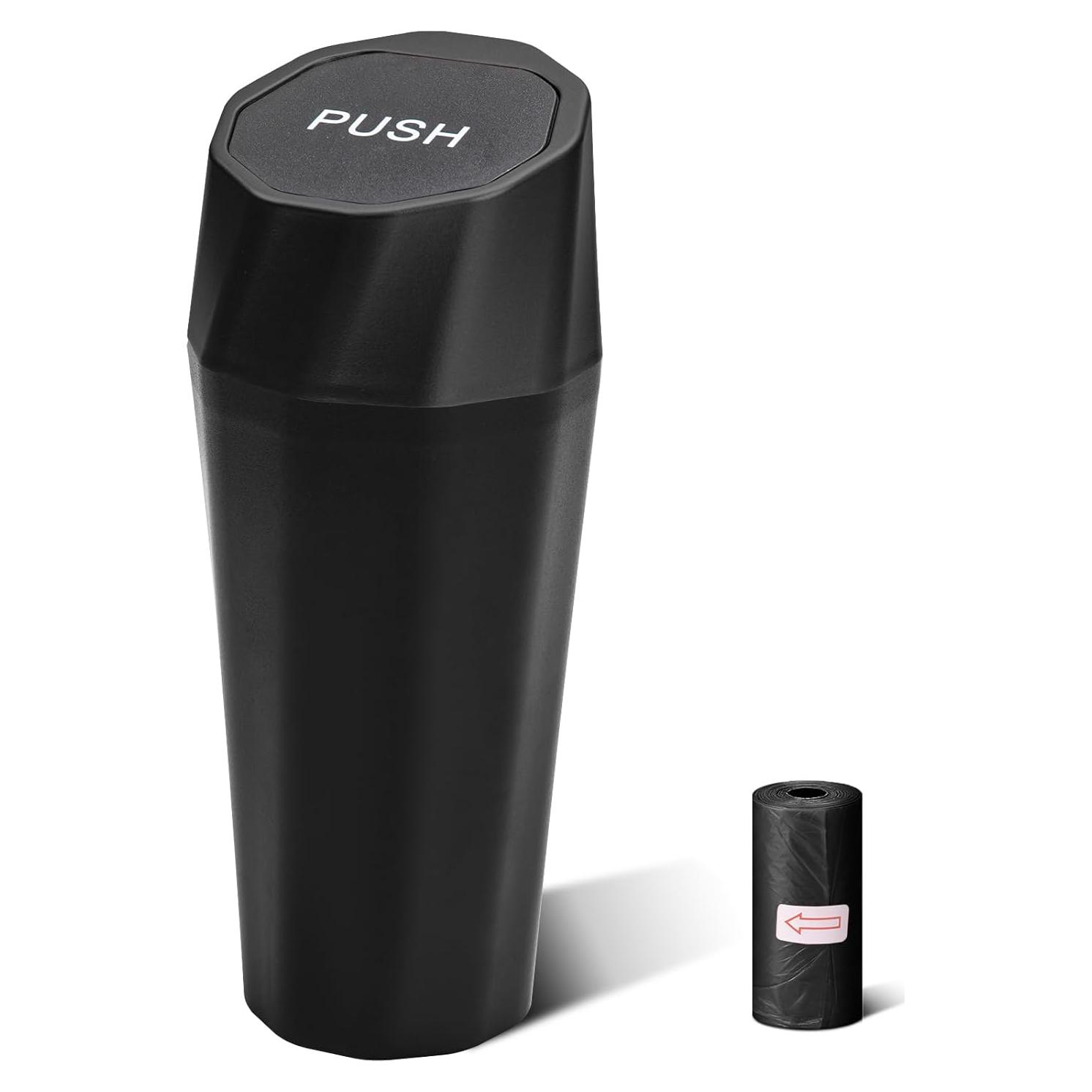 Bote de Basura para Auto SGLRT Negro 20cm a Prueba de Fugas