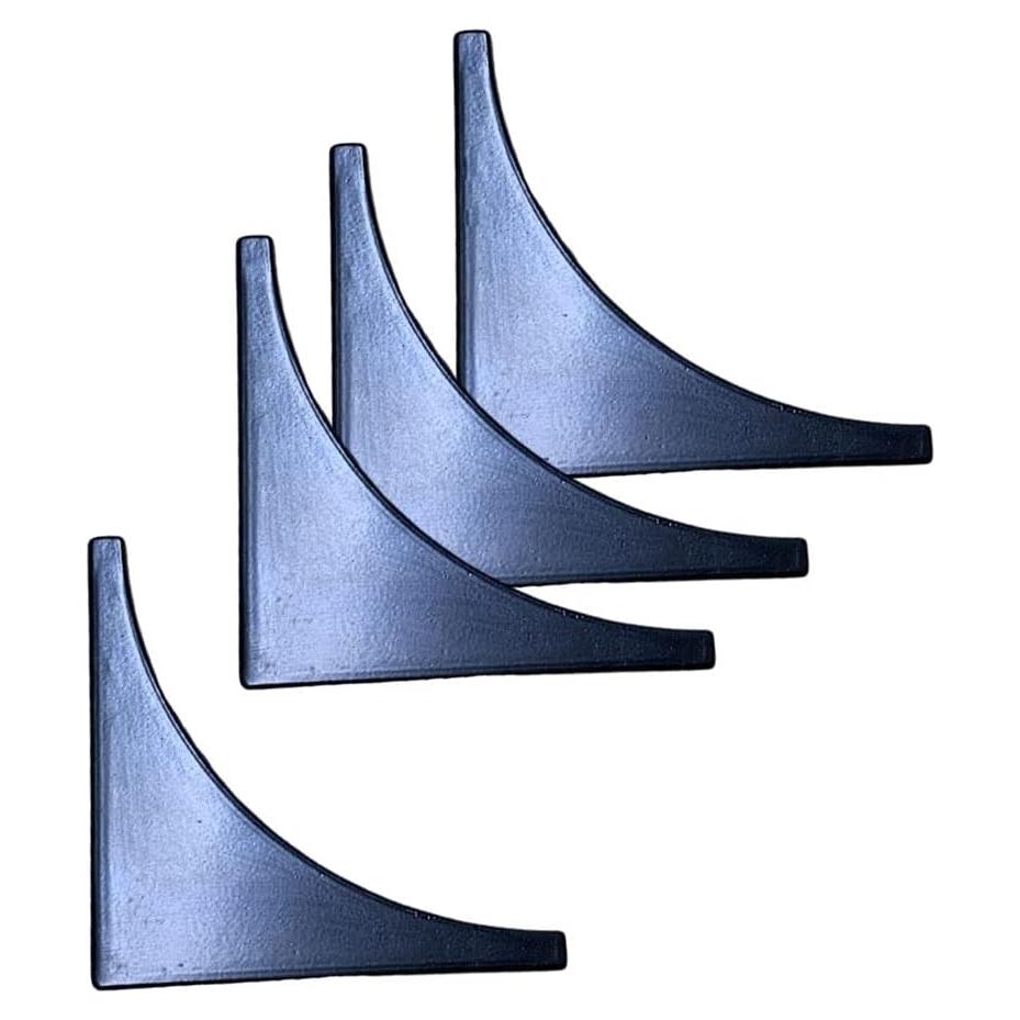 Protectores de Esquinas Metálicos Sutfmwe Negros - Paquete de 4