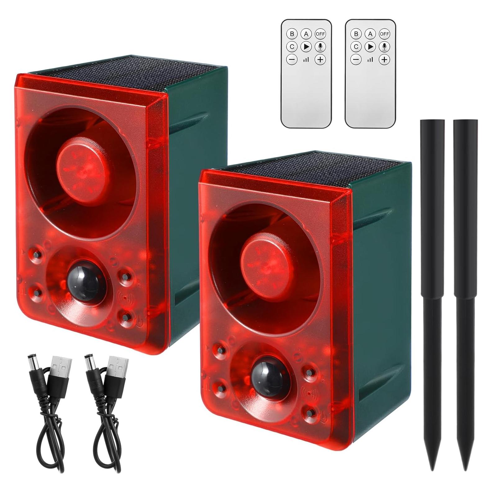 Alarma de Movimiento Solar Qualirey 2 Pcs con Sensor y Sonido