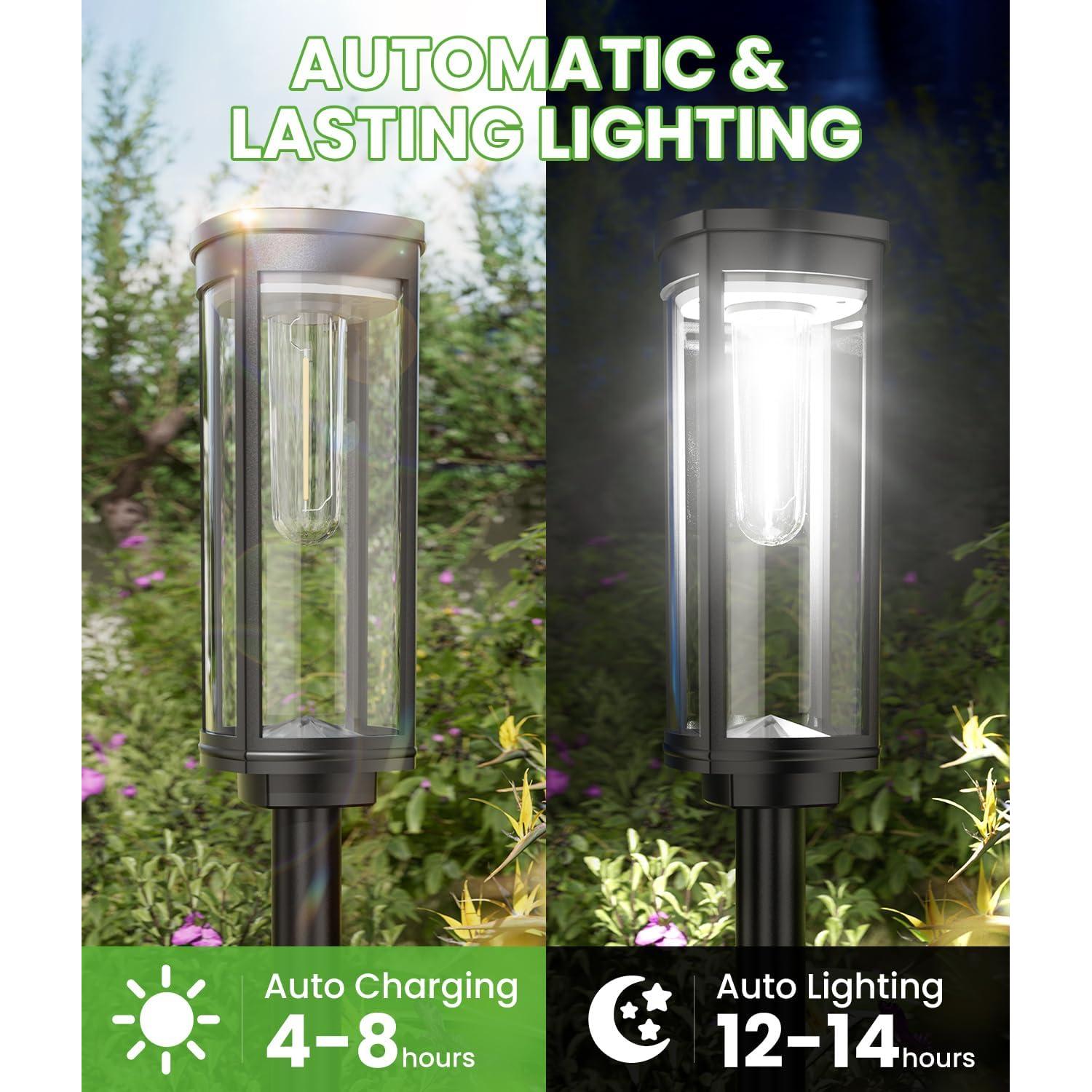 Luces de Camino Solares BITPOTT 2 Paquete IP65 Jardín