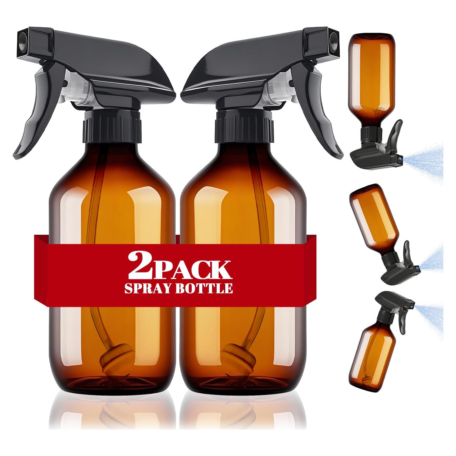 2 Botellas de Spray de Plástico 300 ml AMORIX Ajustable