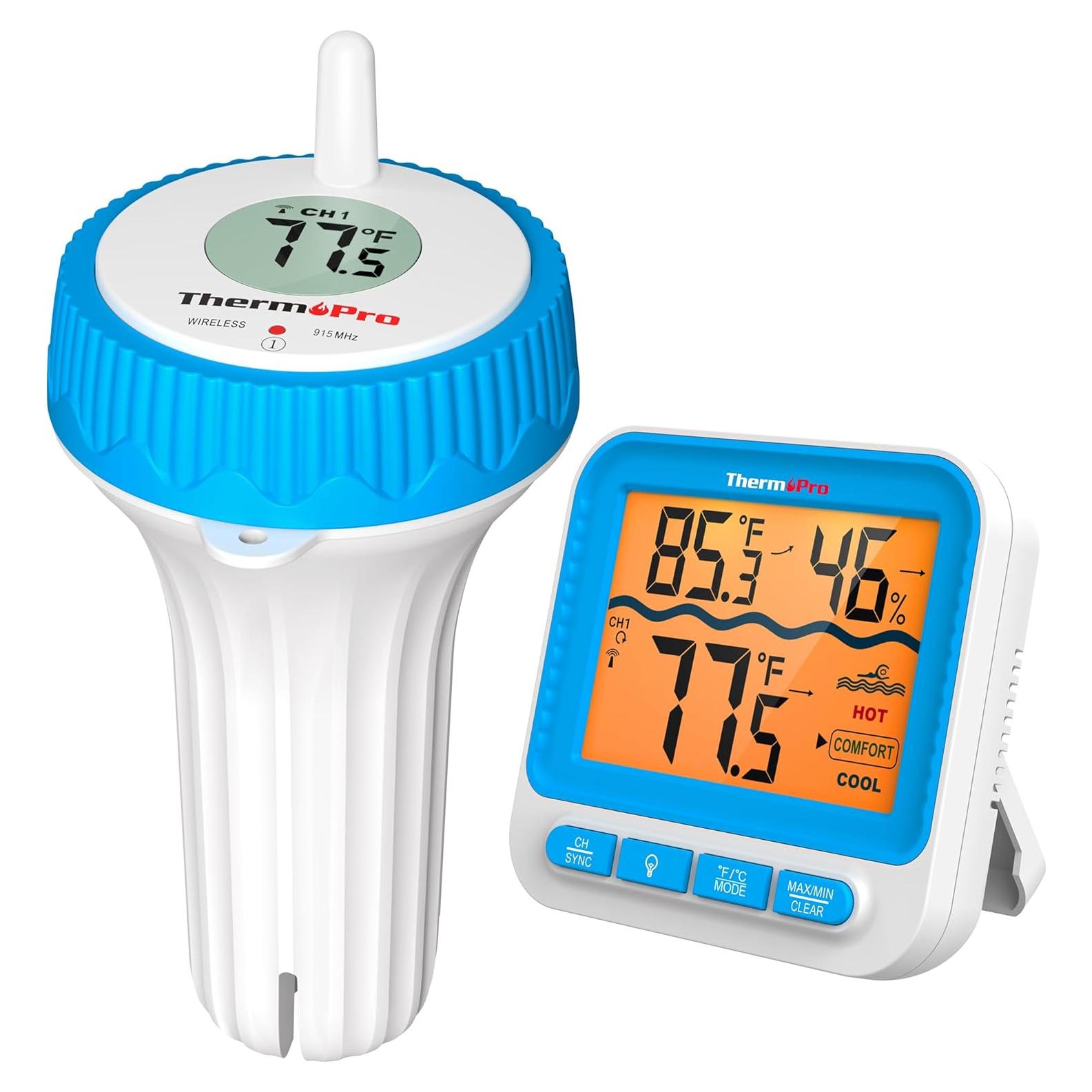 Termómetro Digital Flotante ThermoPro para Piscina 20 cm