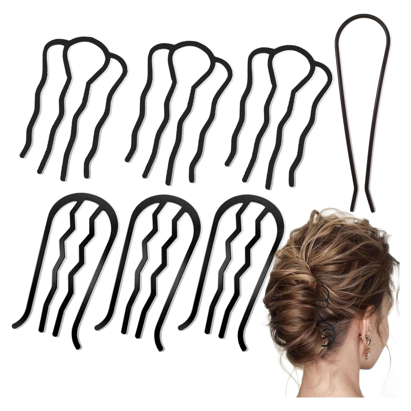 7 Peines Laterales de Metal LAPOHI para Peinados Elegantes