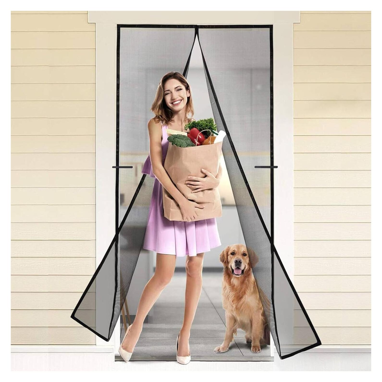 Puerta de Pantalla Magnética FEGO 34x81 cm para Mascotas