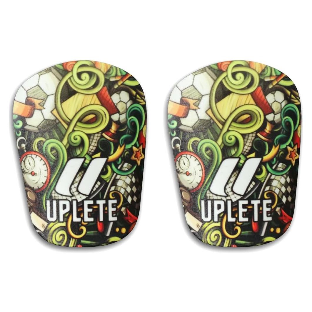 Mini Espinilleras Uplete para Fútbol - Ligeras y Cómodas 11.43x9.53cm