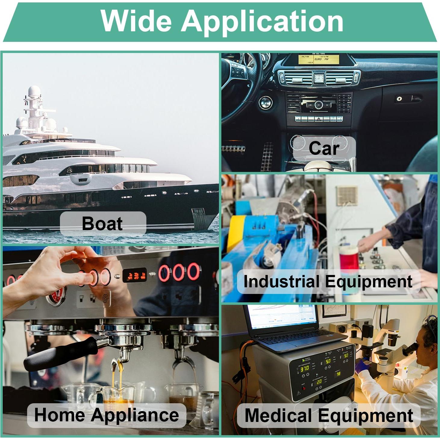 Interruptor Pulsador Mini Twidec 12mm Impermeable 5PCS