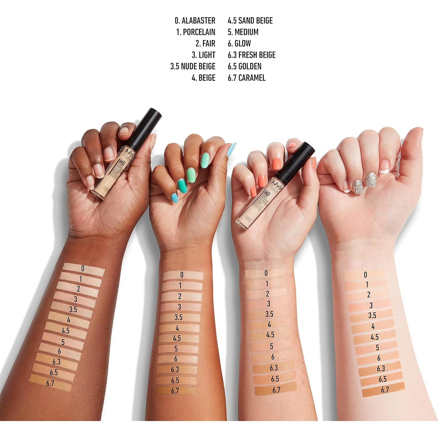 Corrector Fotogénico HD NYX Alabastro 3.25 ml - Cobertura Media