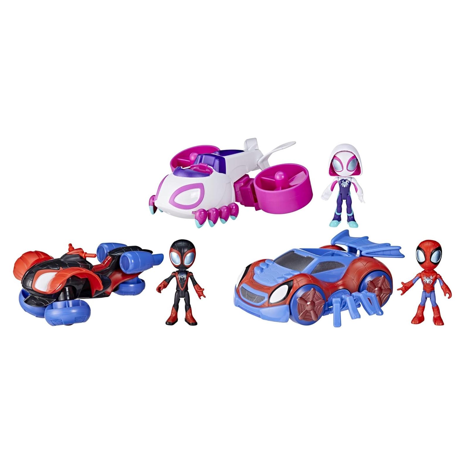 Set de Juego Spidey y sus Increíbles Amigos Hasbro 3 Vehículos