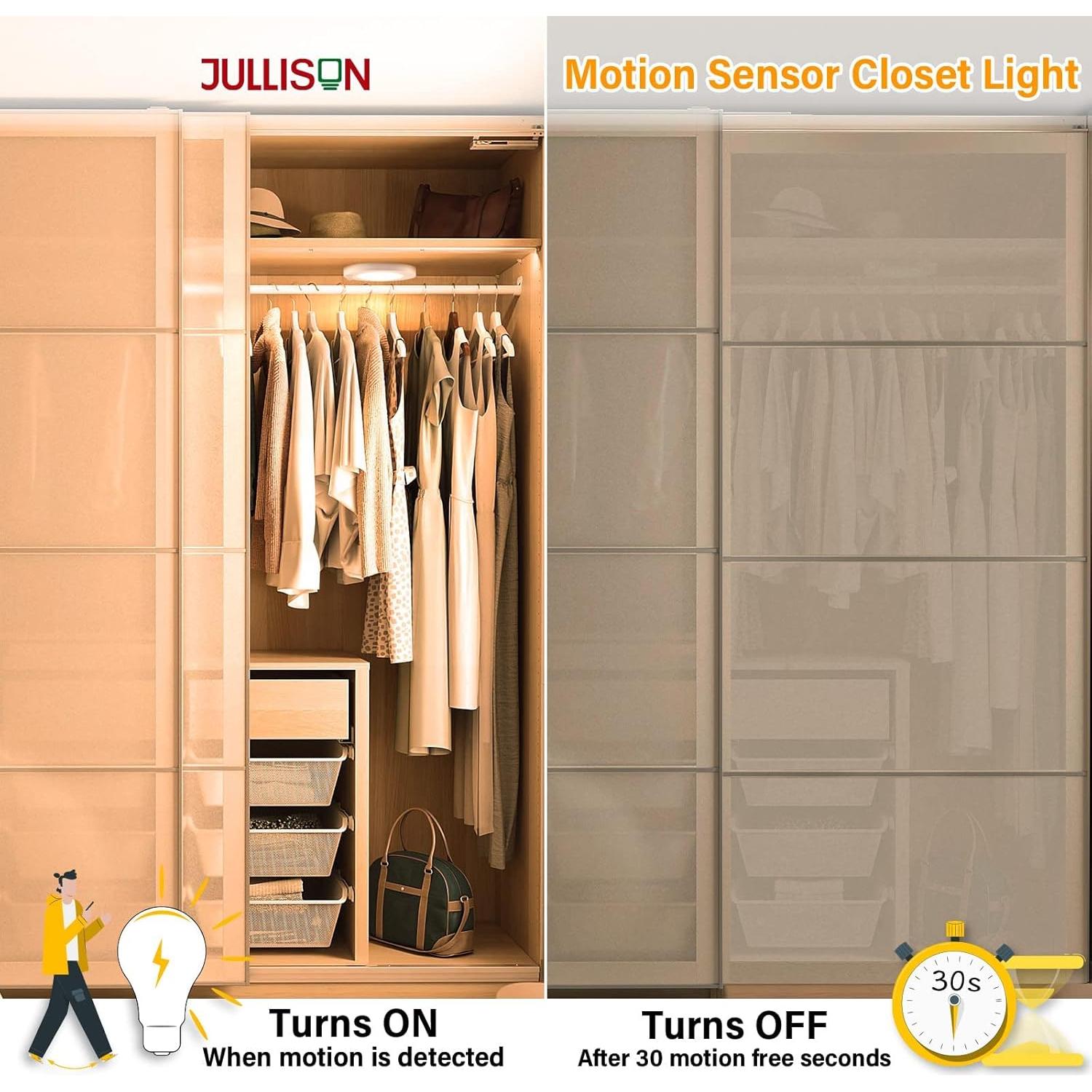 Luz de Techo LED JULLISON 4" con Sensor de Movimiento 10W