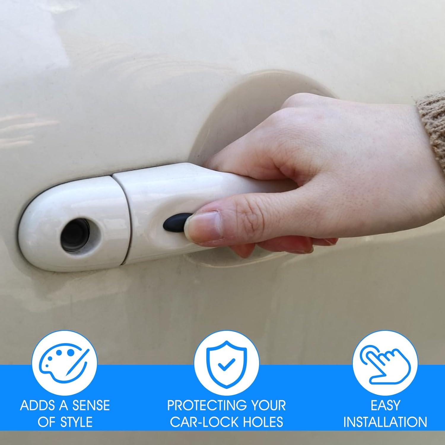 Cubierta Protectora de Agujero de Llave TIESOME 8 Pcs Negro