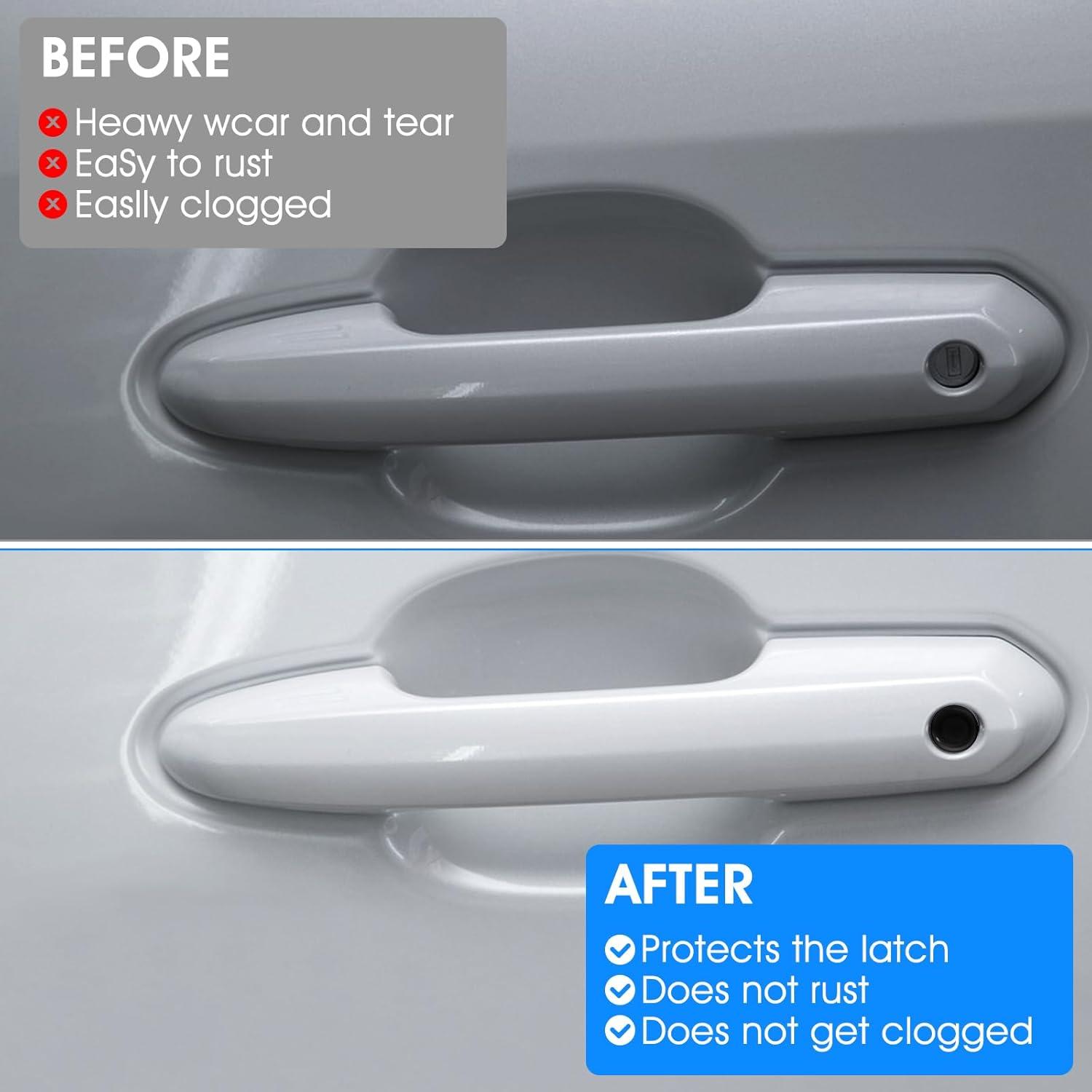 Cubierta Protectora de Agujero de Llave TIESOME 8 Pcs Negro