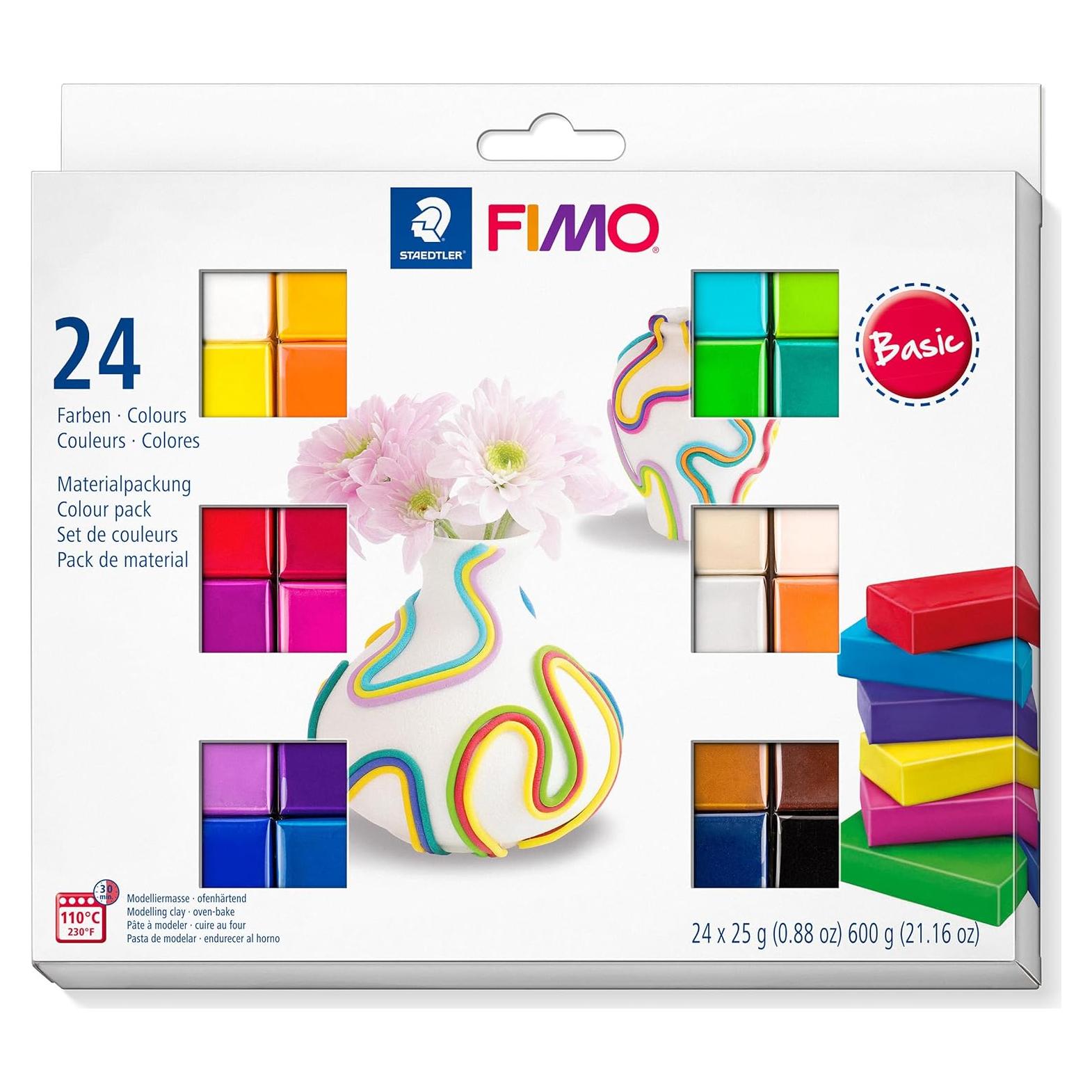 Arcilla para Modelar FIMO Staedtler 8023 C24-1, 24 Colores