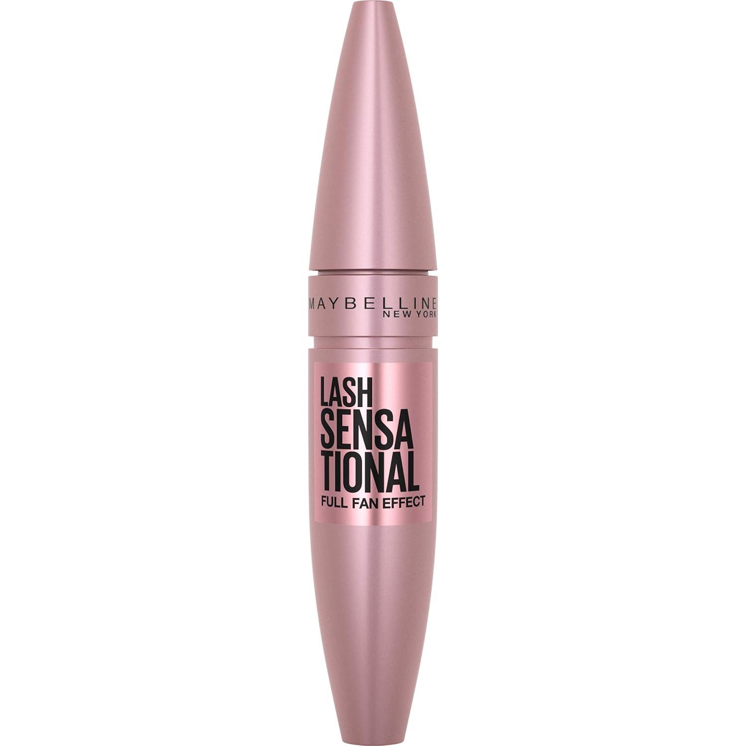 Máscara Lavable Maybelline Lash Sensational, Negro 9g