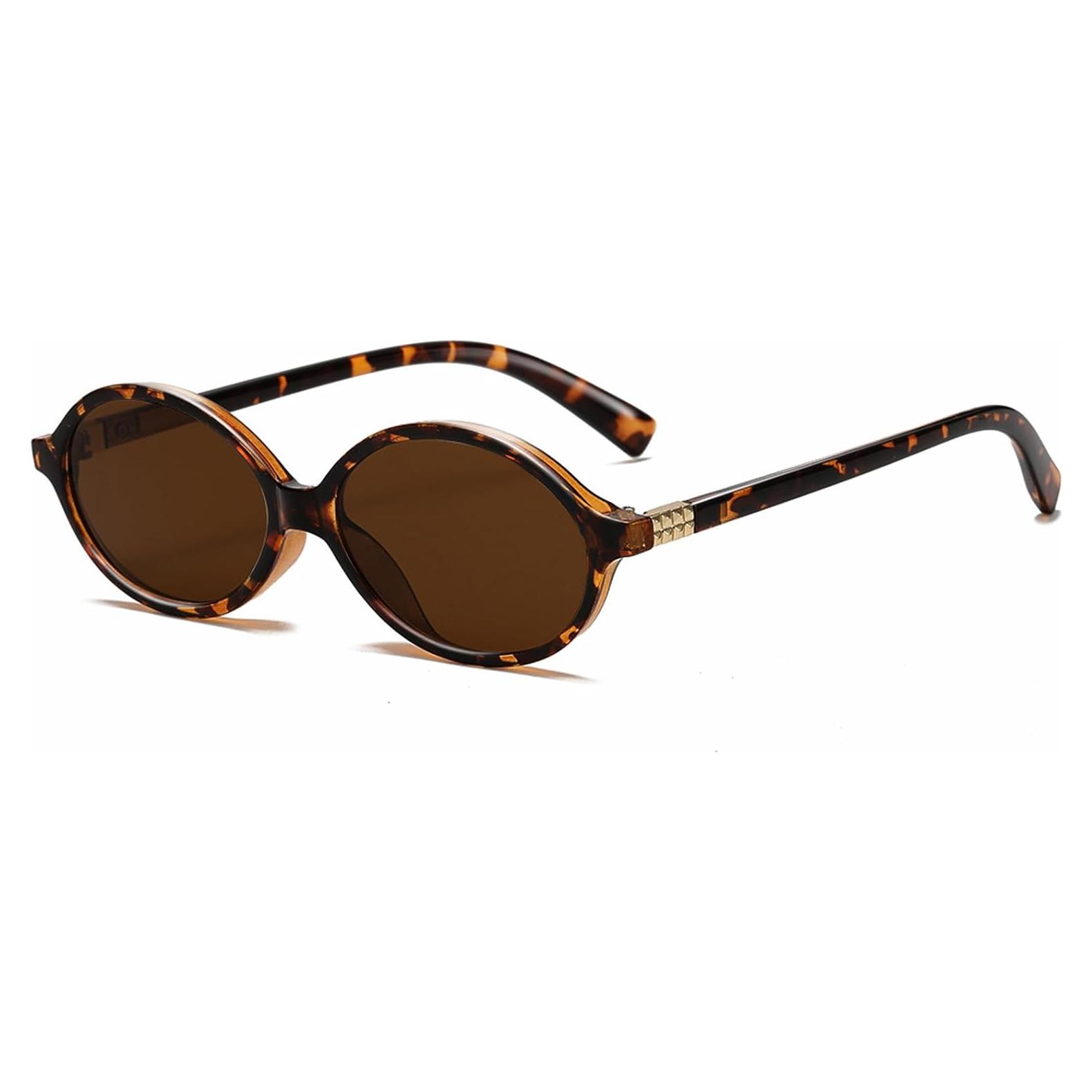 Gafas de sol ovaladas retro Breaksun B77 tortuga marrón