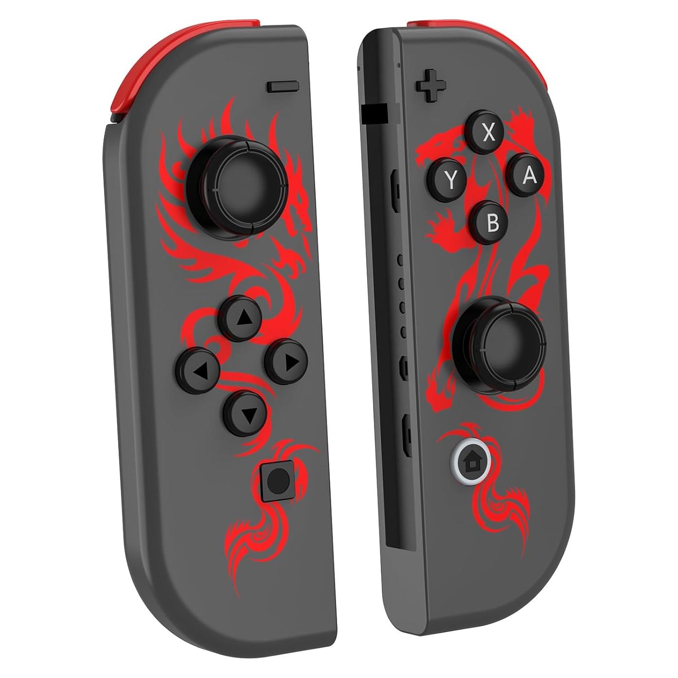 Controlador Inalámbrico Kipylca para Nintendo Switch Dragón Rojo