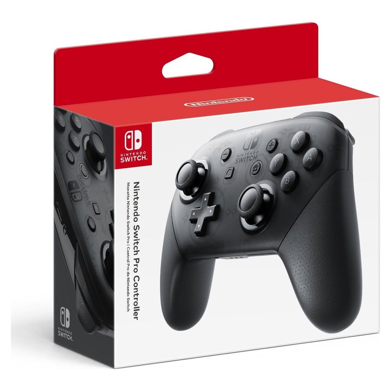 Controlador Pro Nintendo Switch Negro con Carga USB-C