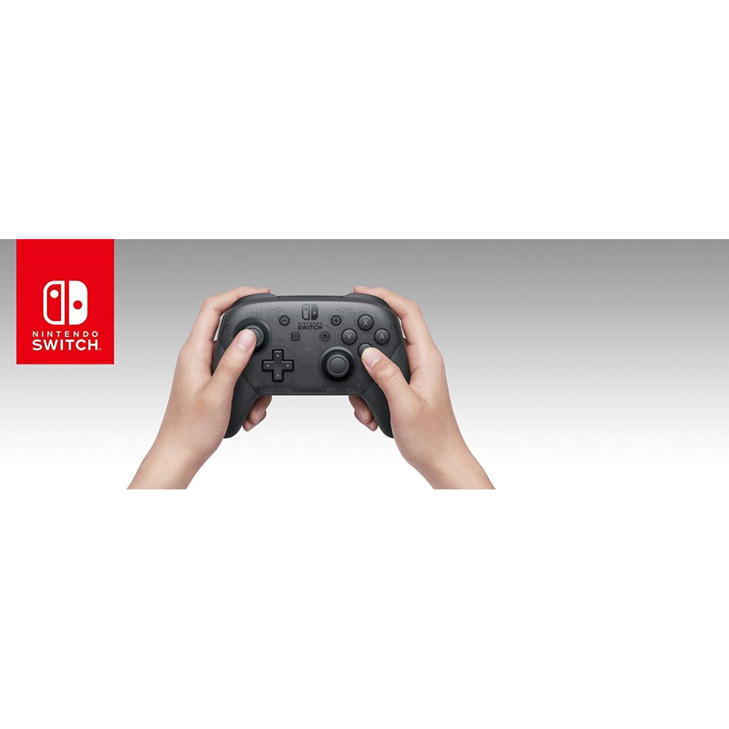 Controlador Pro Nintendo Switch Negro con Carga USB-C