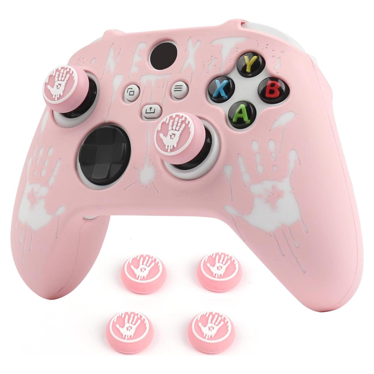 Controlador de huellas dactilares RALAN para Xbox Series con 4 empuñaduras y funda de silicona