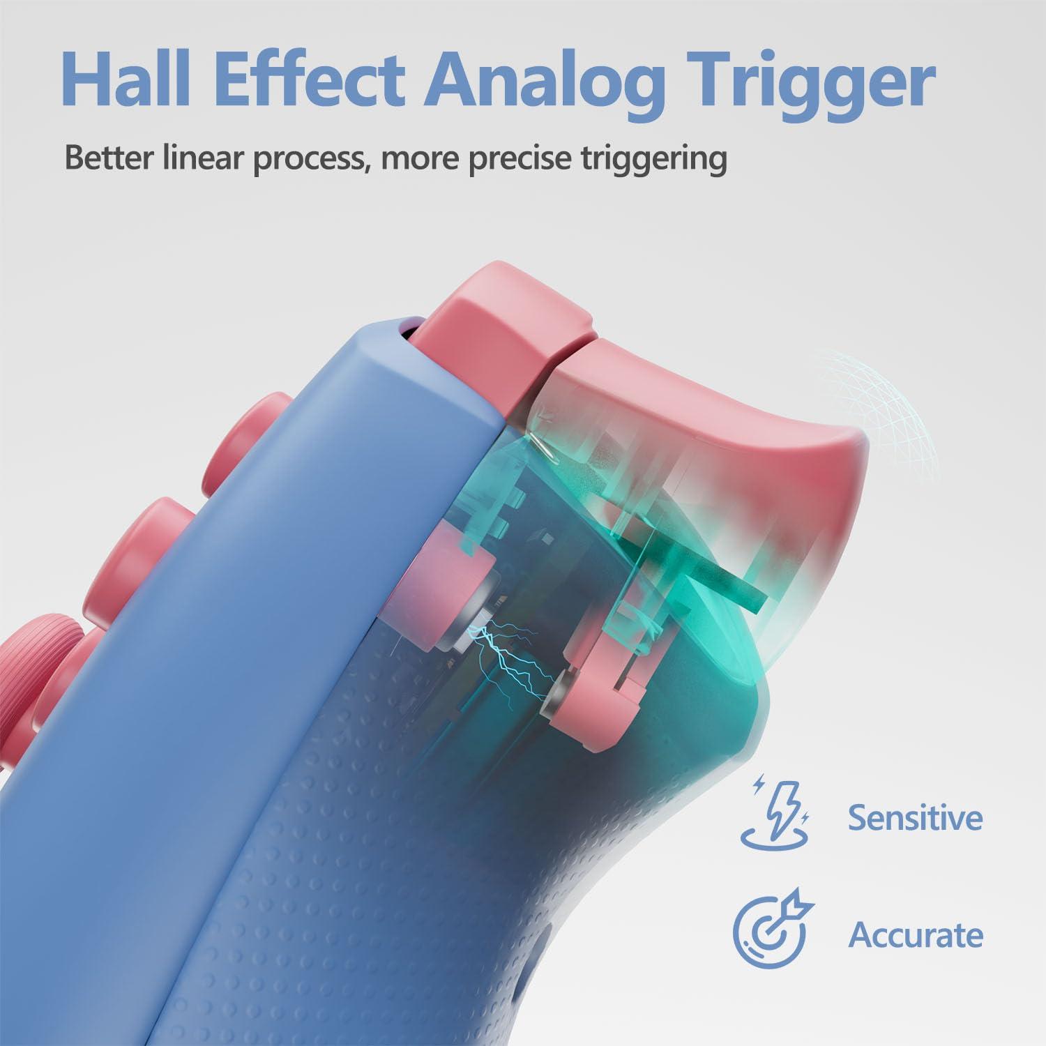 Controlador Inalámbrico CHENGDAO para PC y Switch - Joysticks Hall