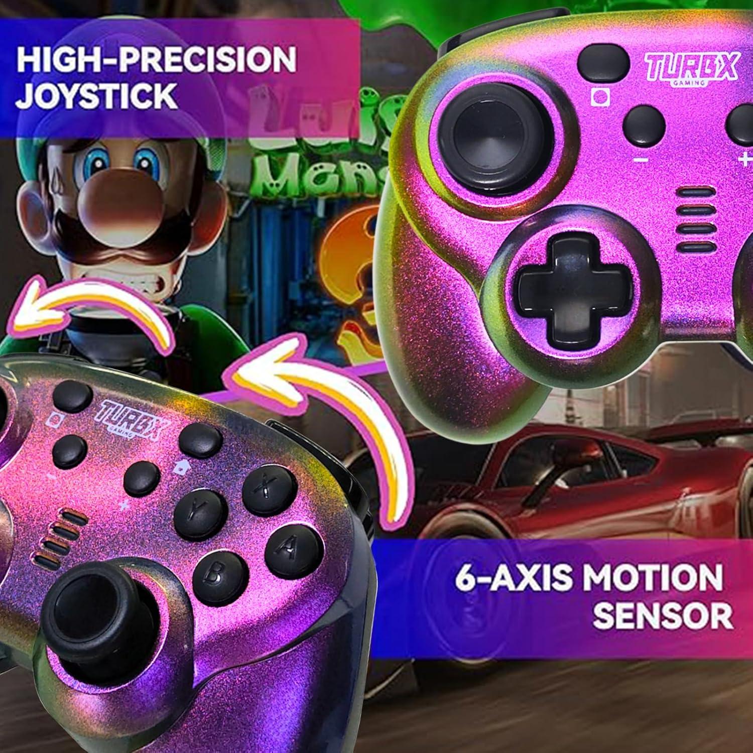 Controlador Inalámbrico Mini TurbX Prism Shift - Bluetooth para Nintendo Switch, iPhone, Android y PC