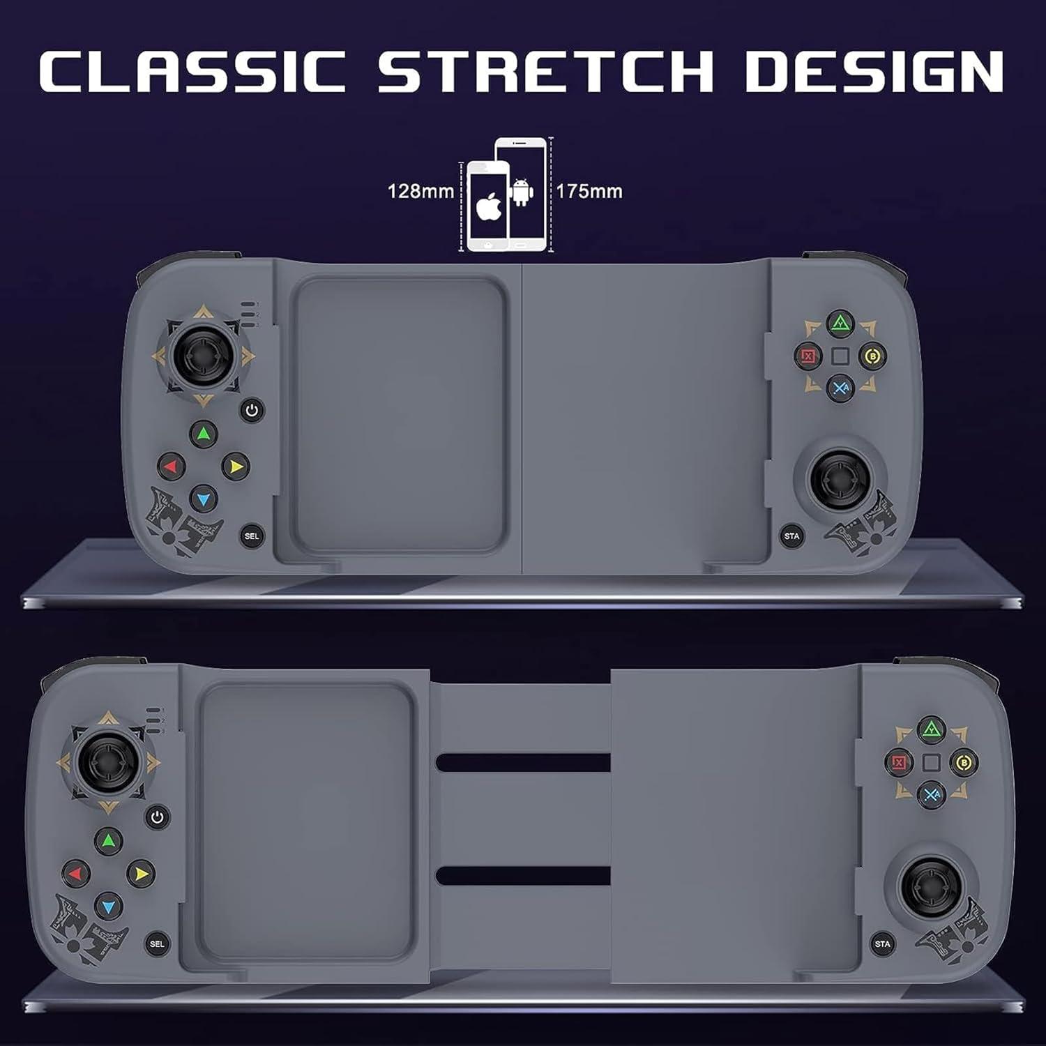 Controlador de Juego Móvil Megadream para iOS y Android - Gris