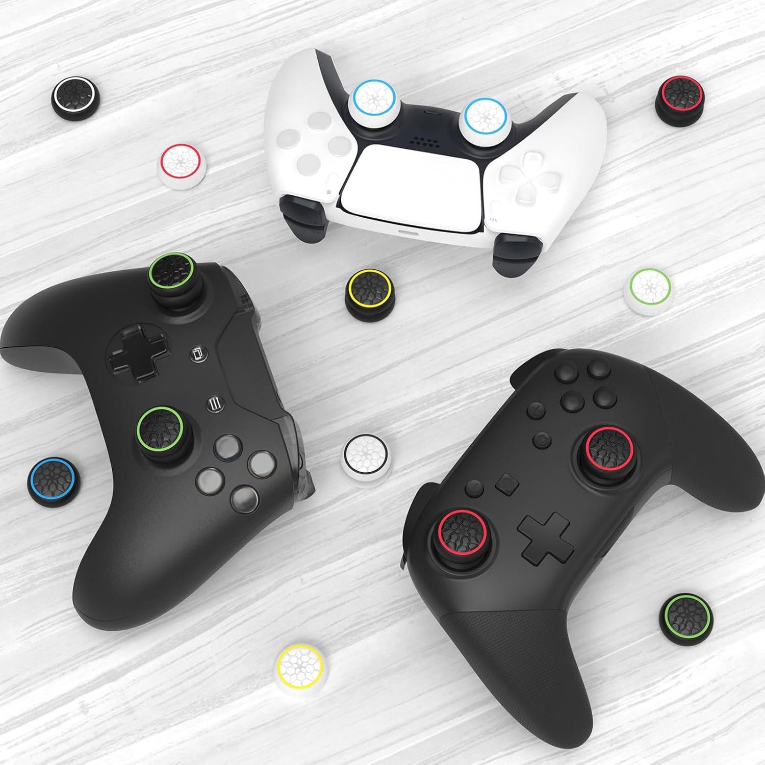 Tapas de Joystick AMOACCESSORIES 6 Pzas Silicona Diamante PS5 PS4 Xbox