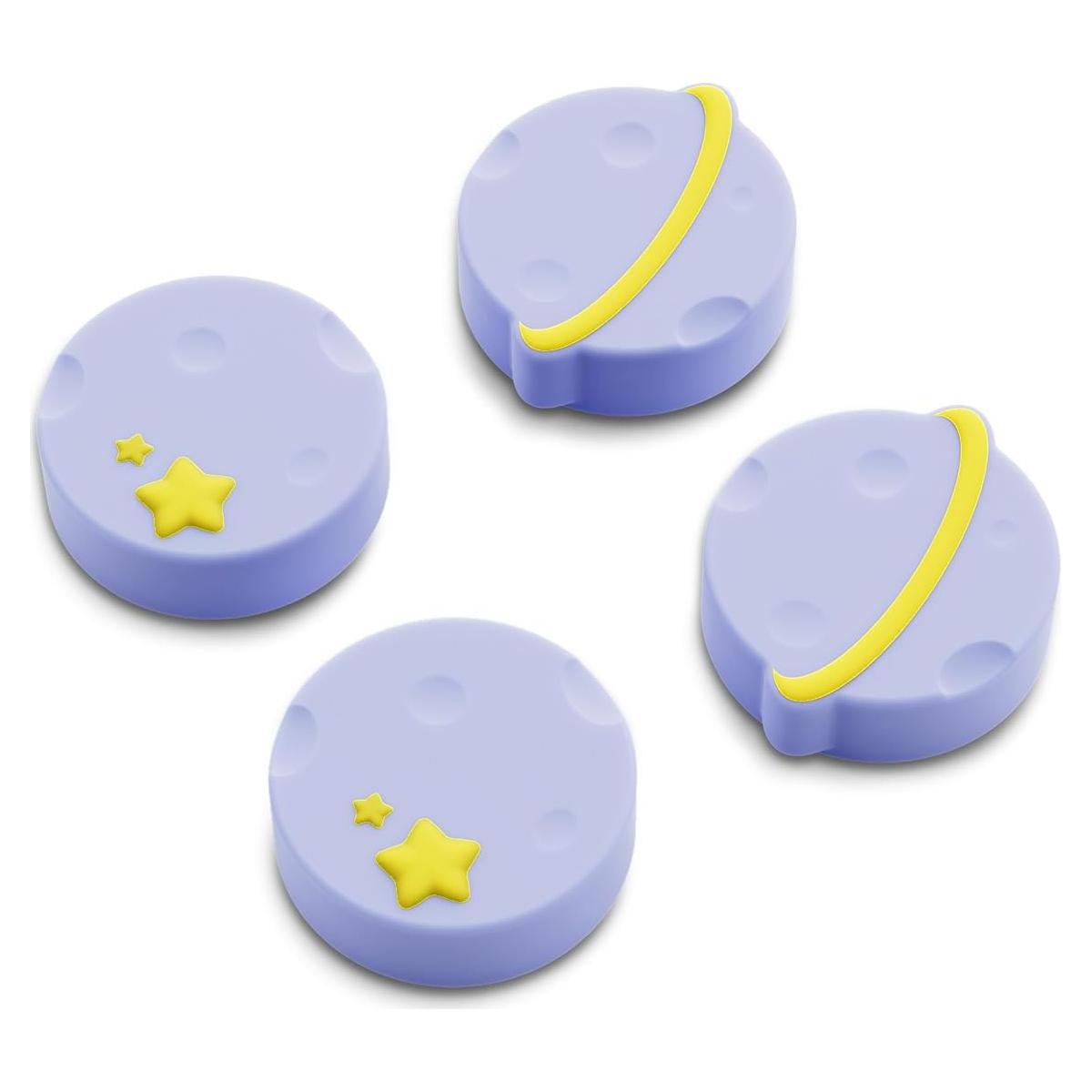 Tapas de agarre de pulgar GeekShare para Nintendo Switch 2 - 4 piezas púrpura