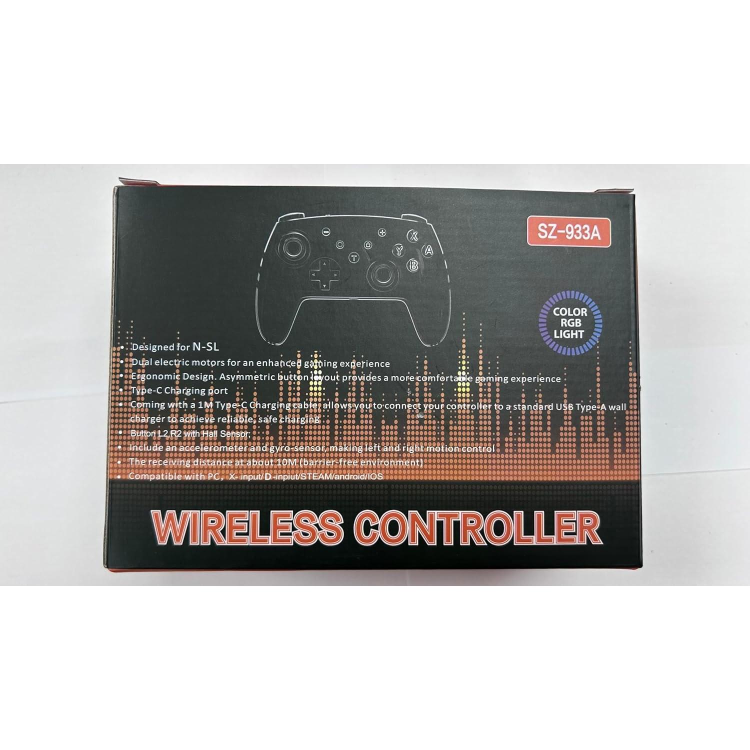 Controlador Pro Inalámbrico MYSTILUCK para Switch y PC RGB