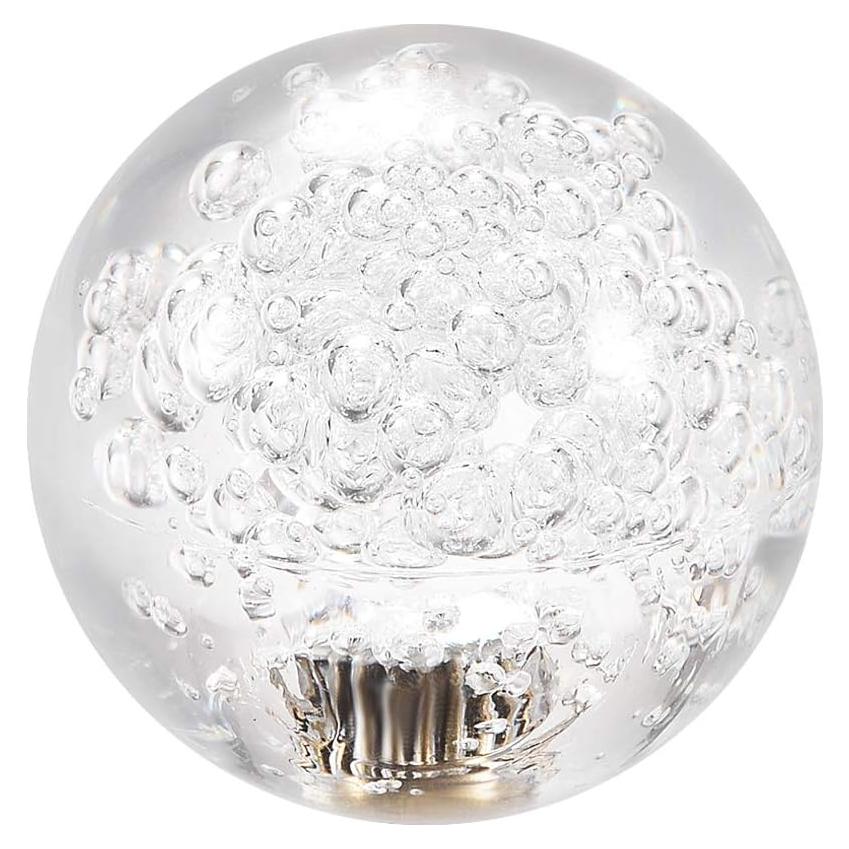 Mango de Joystick Esférico uxcell 39mm Cristal Blanco M6