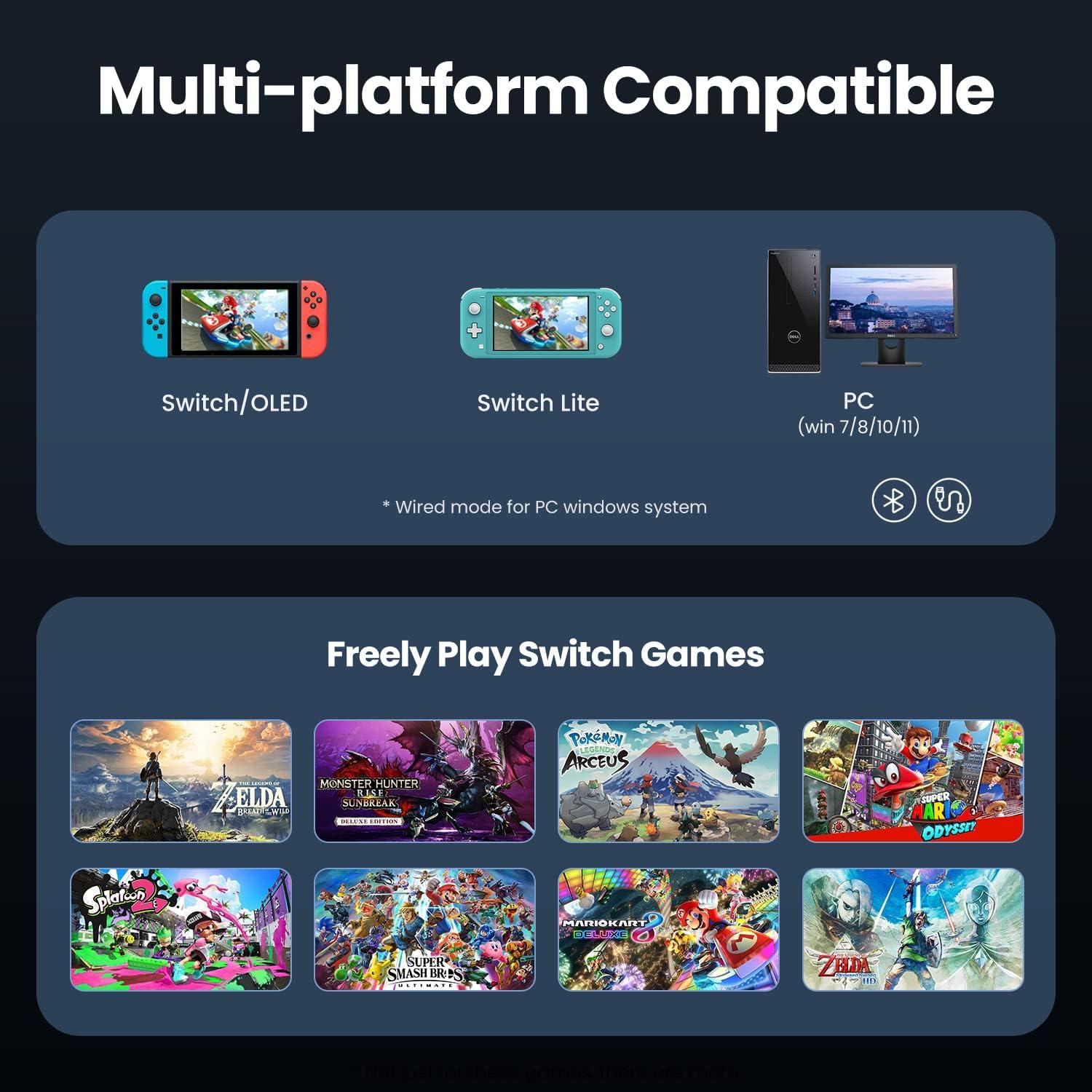 Controlador Inalámbrico VOYEE para Switch Lite/OLED/PC