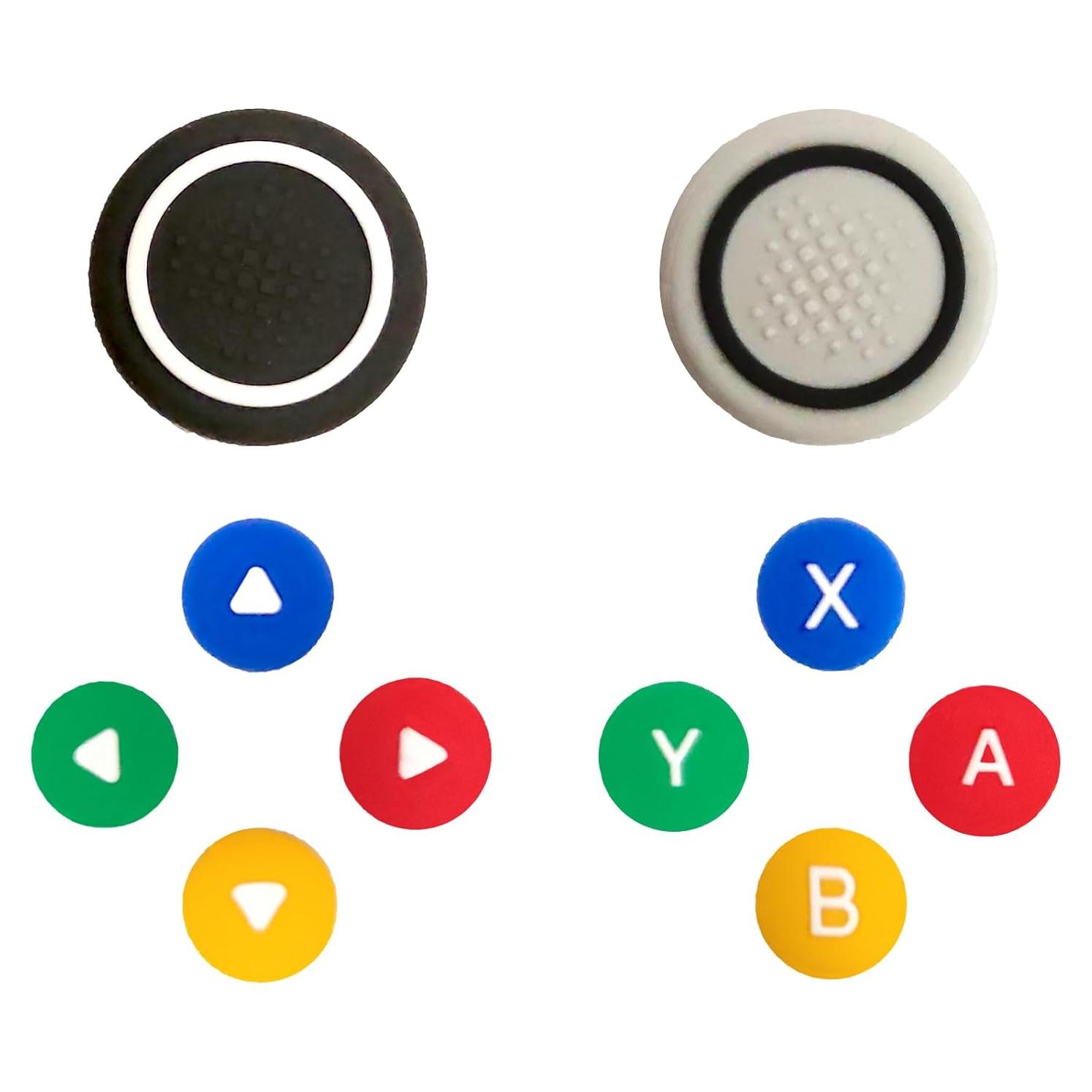 Tapas de Botones y Joystick Silicona Colorida LEPEYMDA para Switch 2